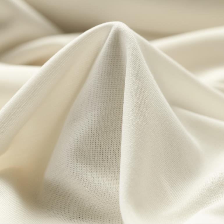 TECHNO JERSEY, COATED, TONE ON TONE, IVORY