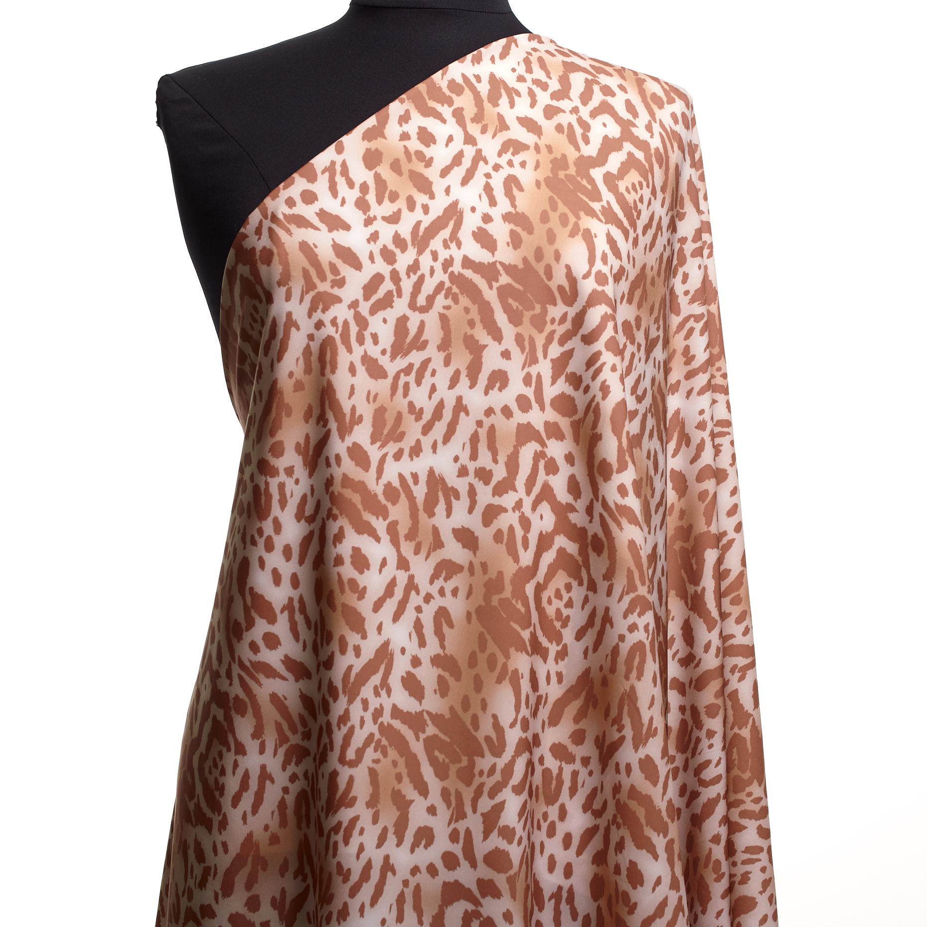 TECHNO JERSEY, PRINTED, HIGH ELASTICITY, TERRA COTTA&PEACH WHIP
