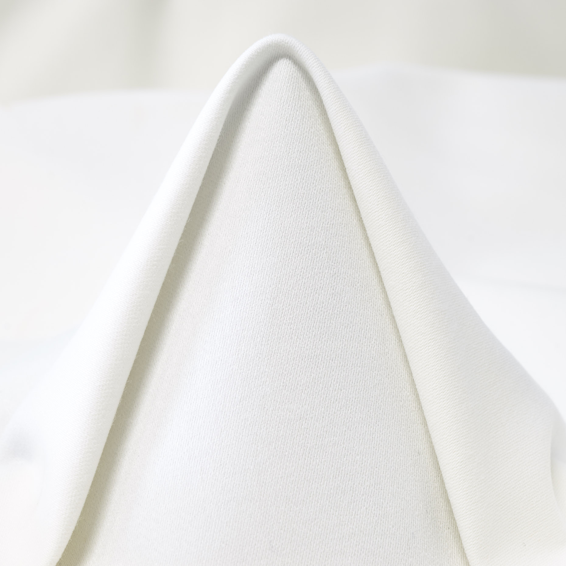 Cotton, Elastic, Brushed, Lucent White