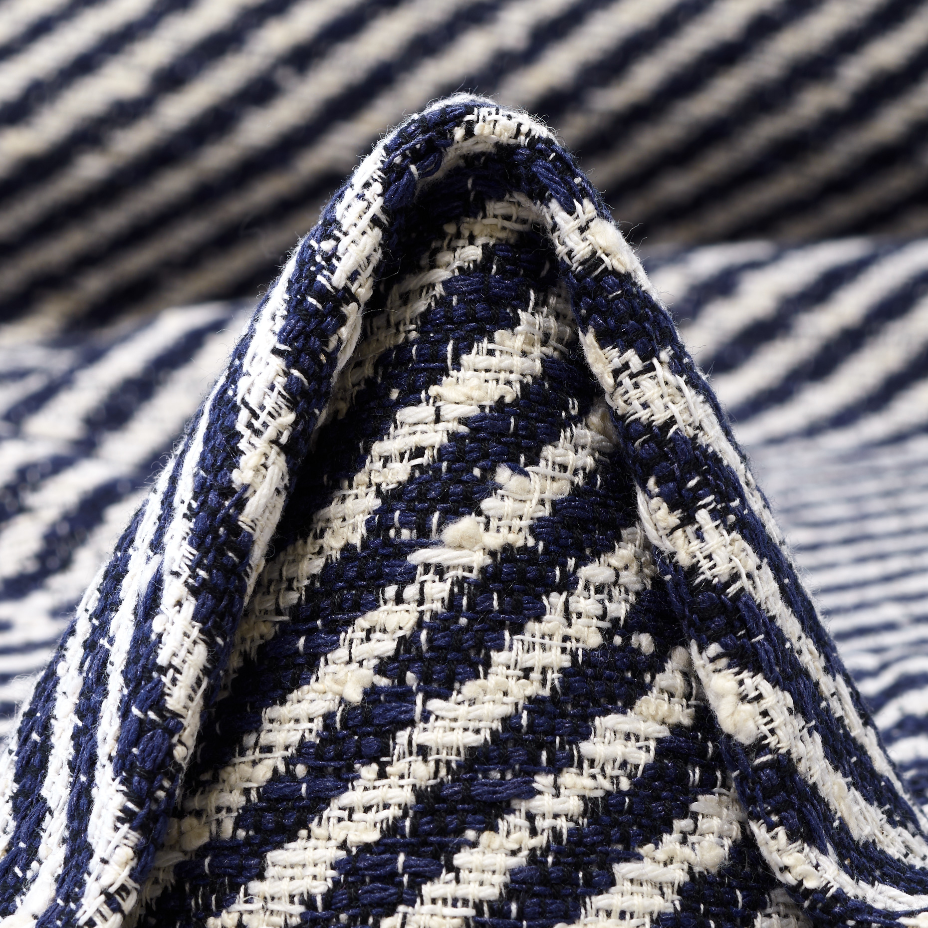 CHANEL, COTTON, LINEN BLEND, BONE WHITE&OCEANA