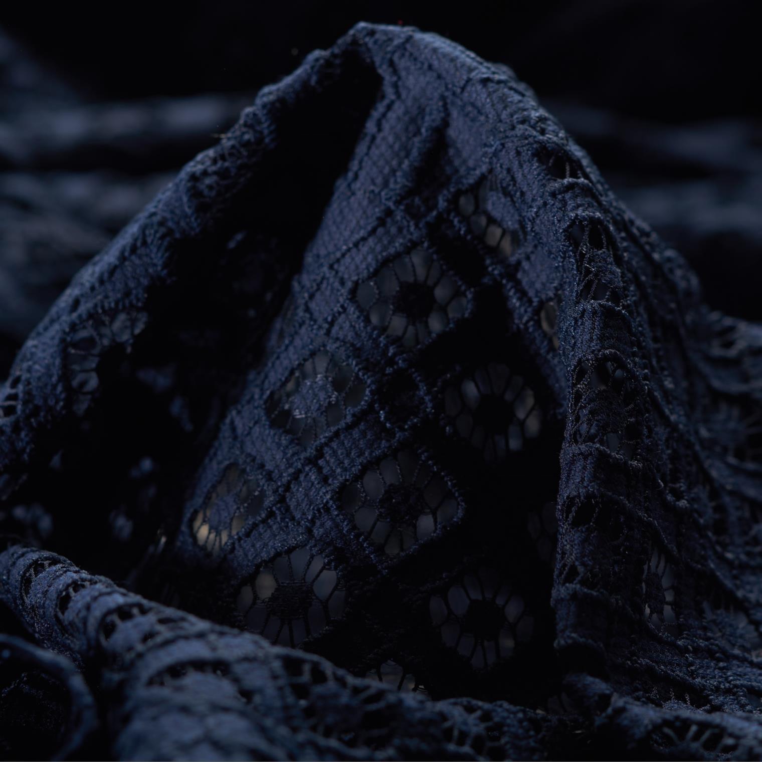 Кружево, Хлопок, Dark Navy