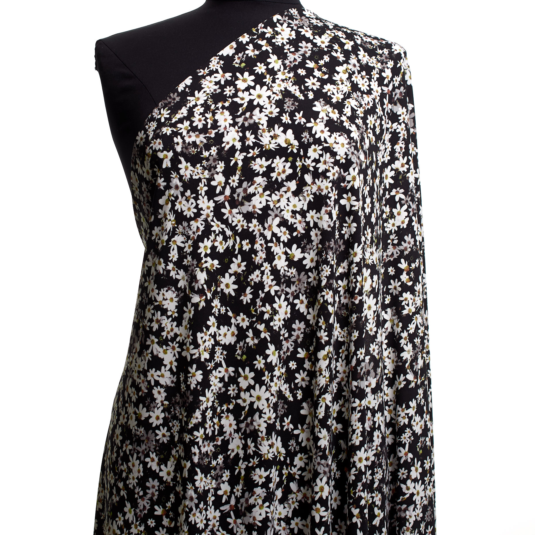 Jersey, Printed, Ivory&Raven Black