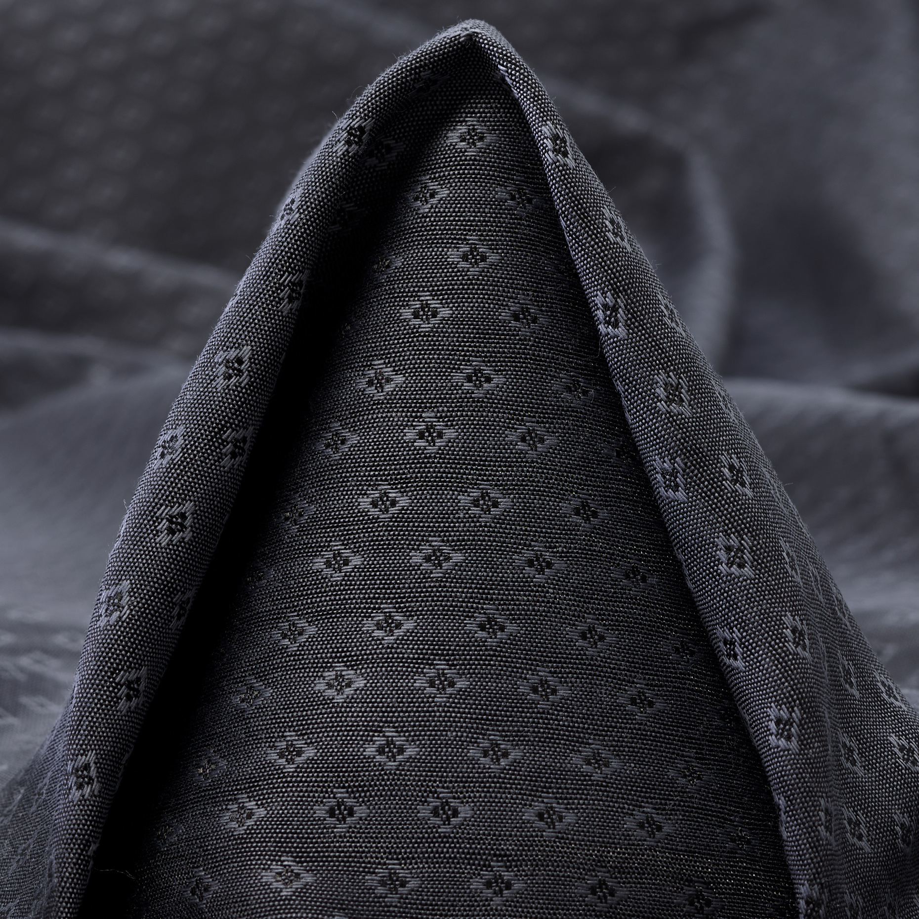 Batist, Baumwolle, Micro Design, Blackened Pearl