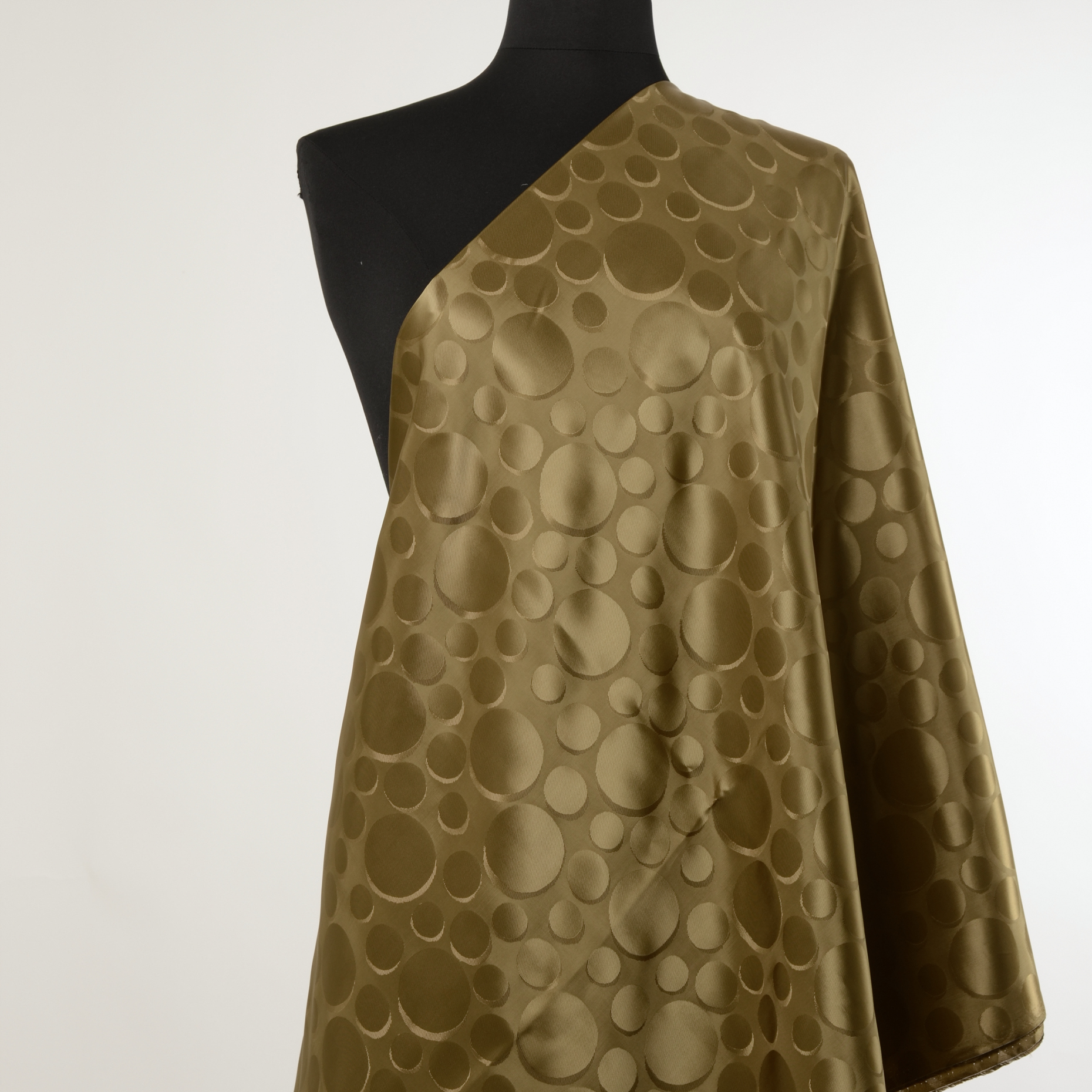VISCOSE, LINING, DOTS, CARAMEL