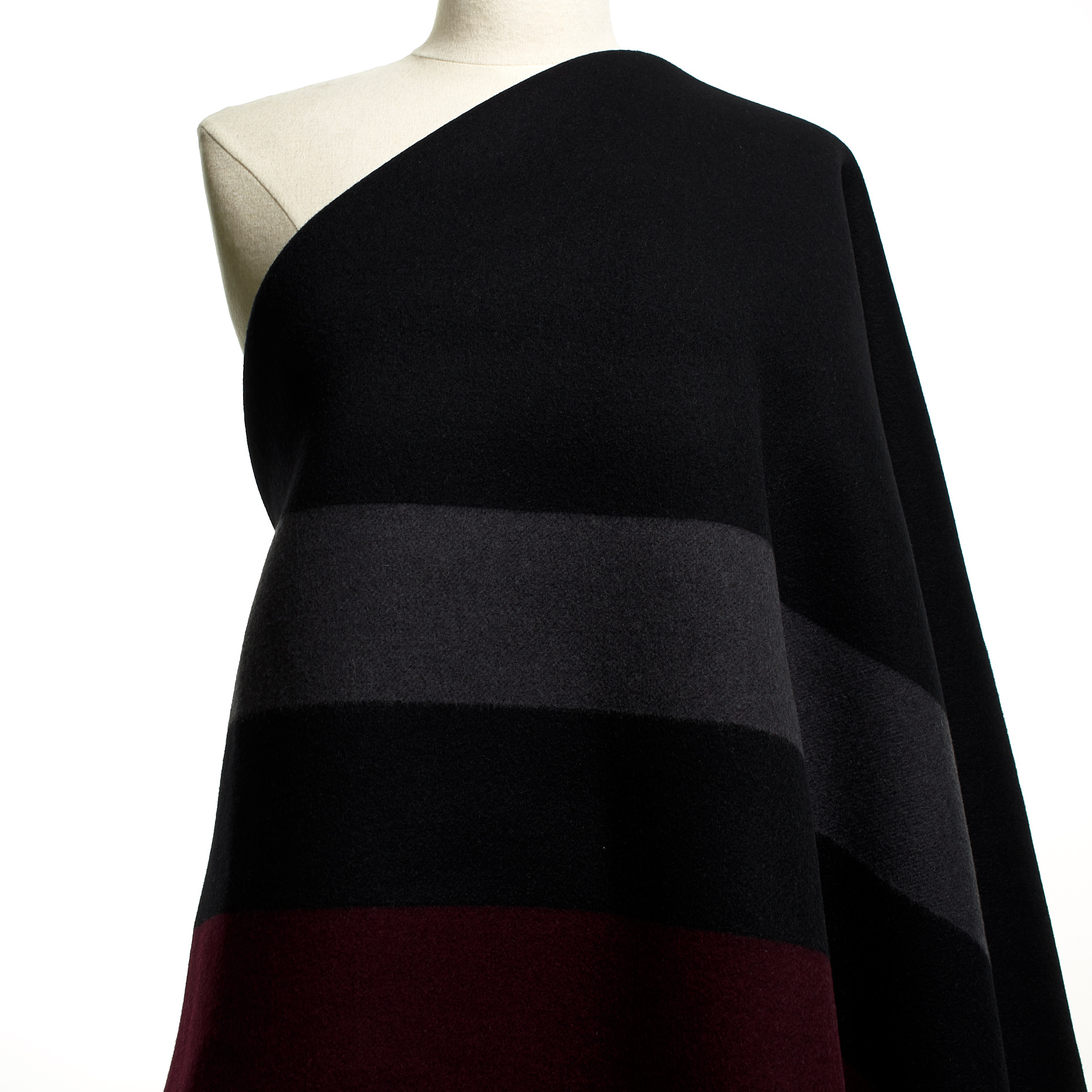 Double, Gekochte Wolle, Schurwolle, Cabernet&Raven Black