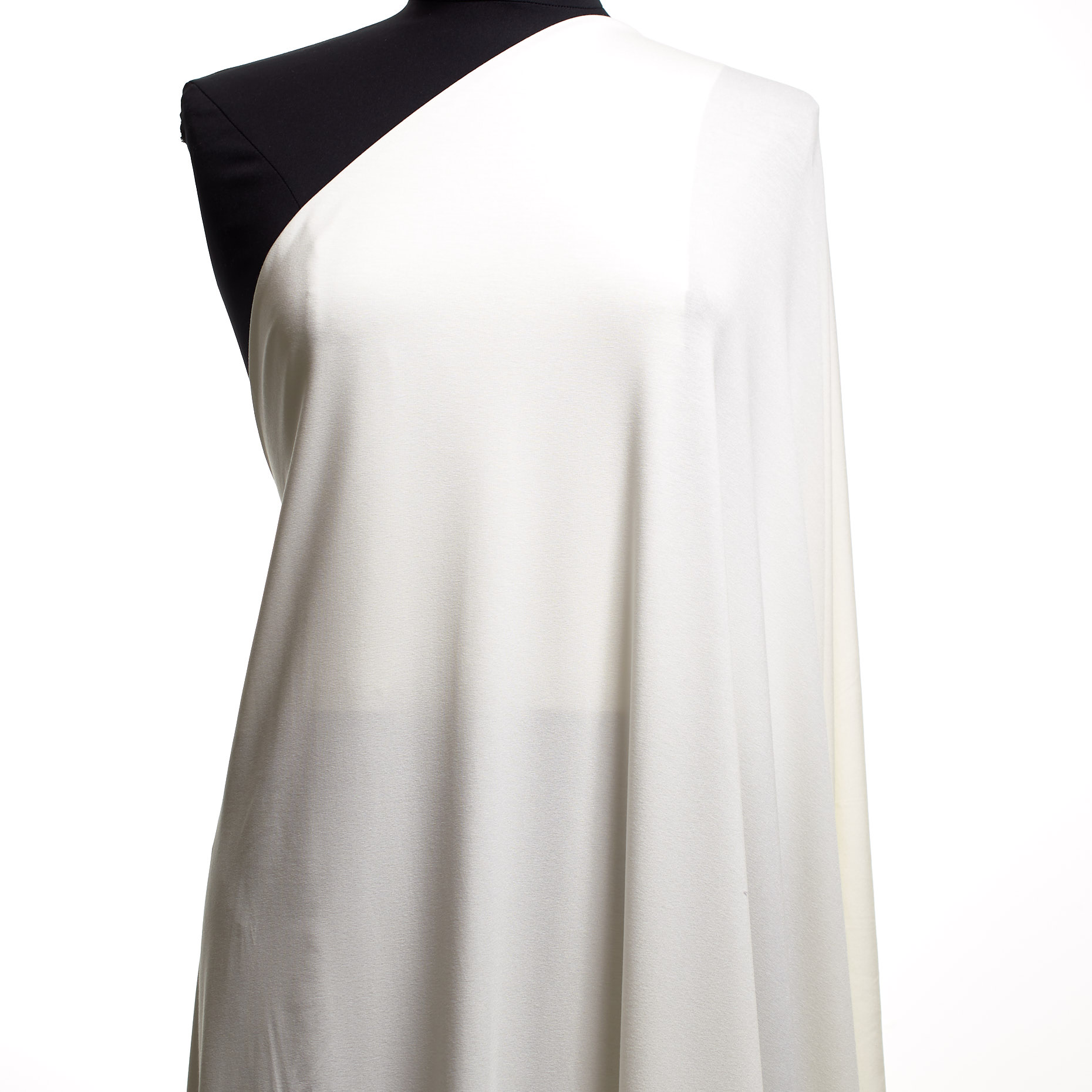 Single Jersey, Viskose, Elastik, Ivory