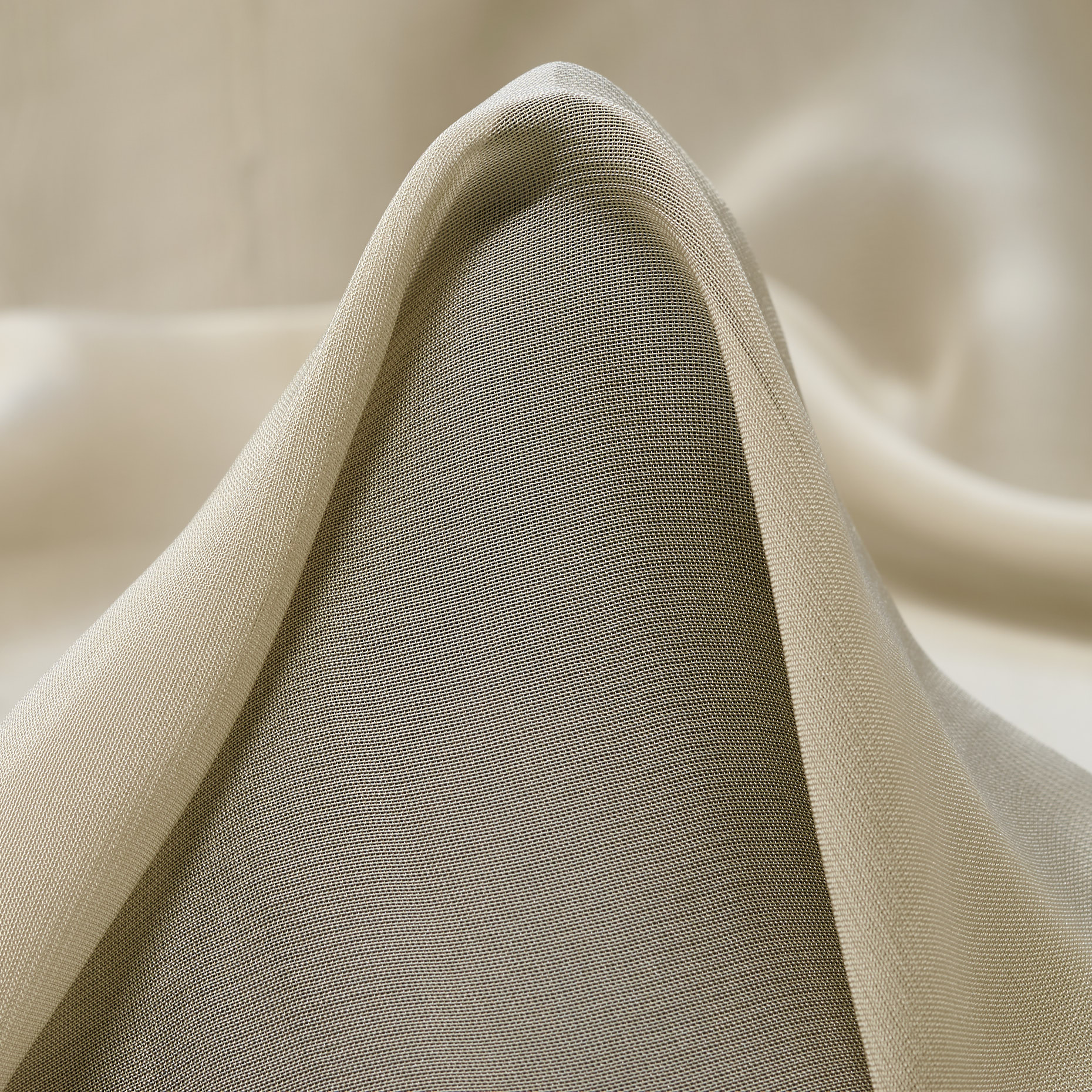 Chiffon, Soie, Viscose, White Onyx (F000043423)
