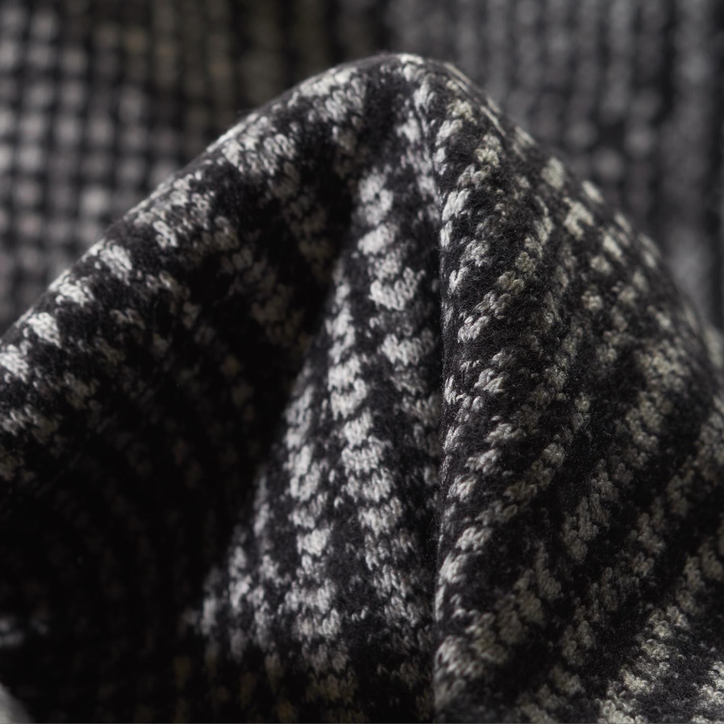JERSEY, JACQUARD, GLENCHECK, SHELL&BLACK