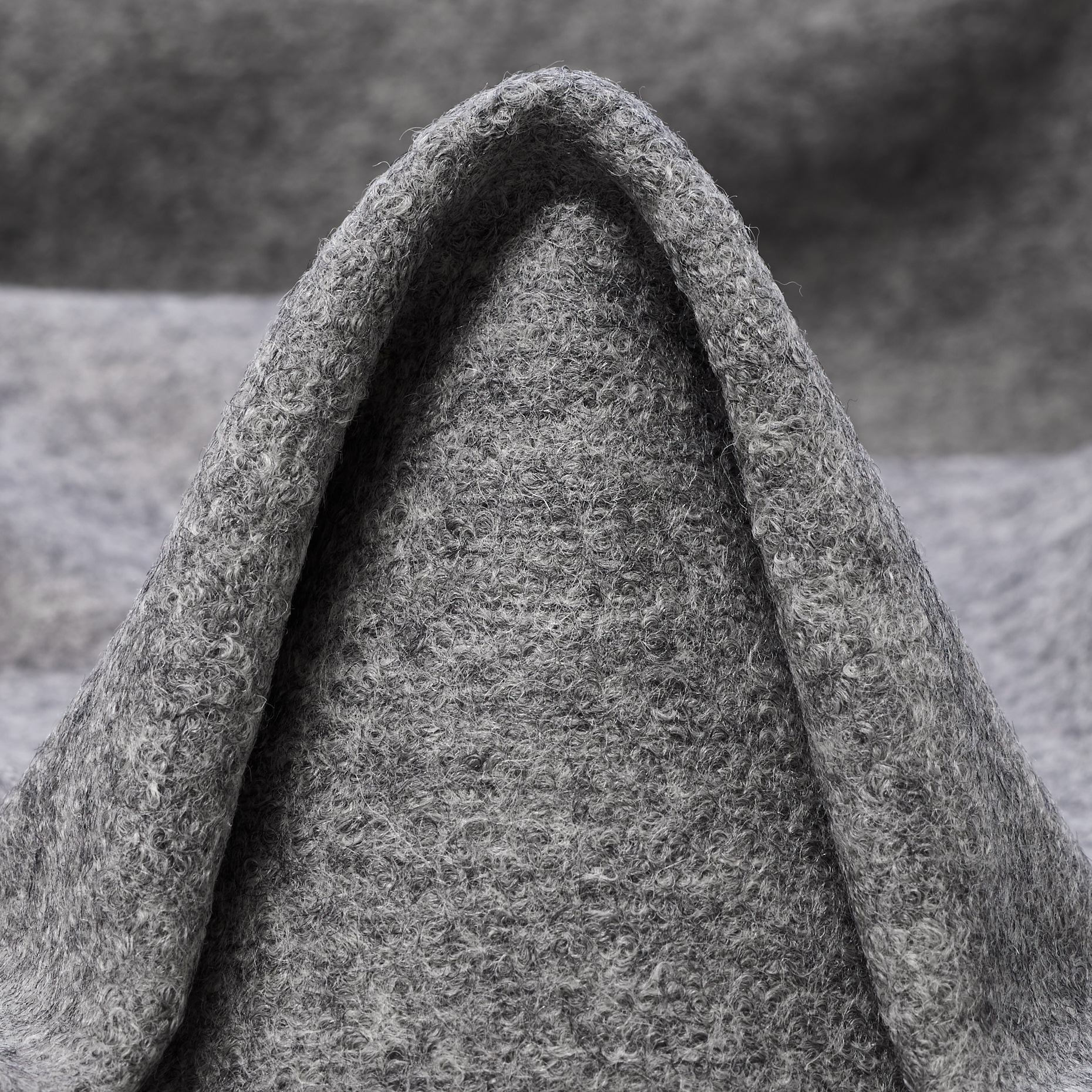 BOILED WOOL, VIRGIN WOOL, MOCKINGBIRD (F000051189)