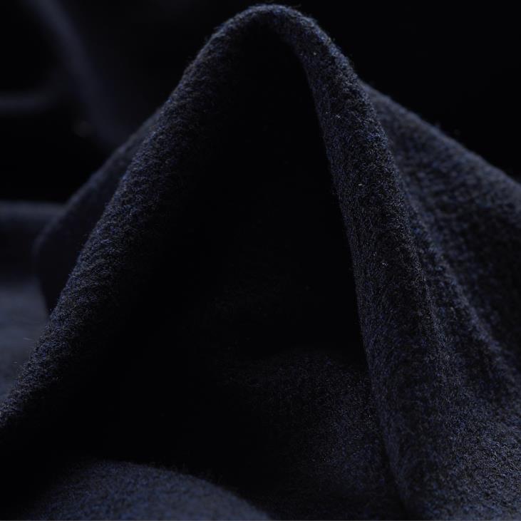 Jersey, Żakard, Wełna, Midnight Blue