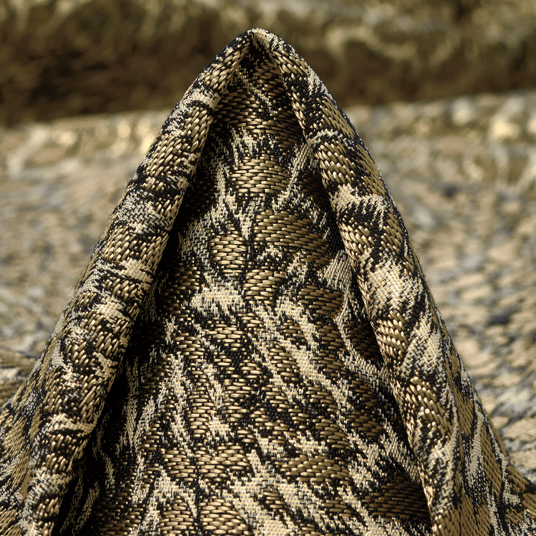 Jacquard, Misto Cotone, Animalier, Pecan Pie&Antique White