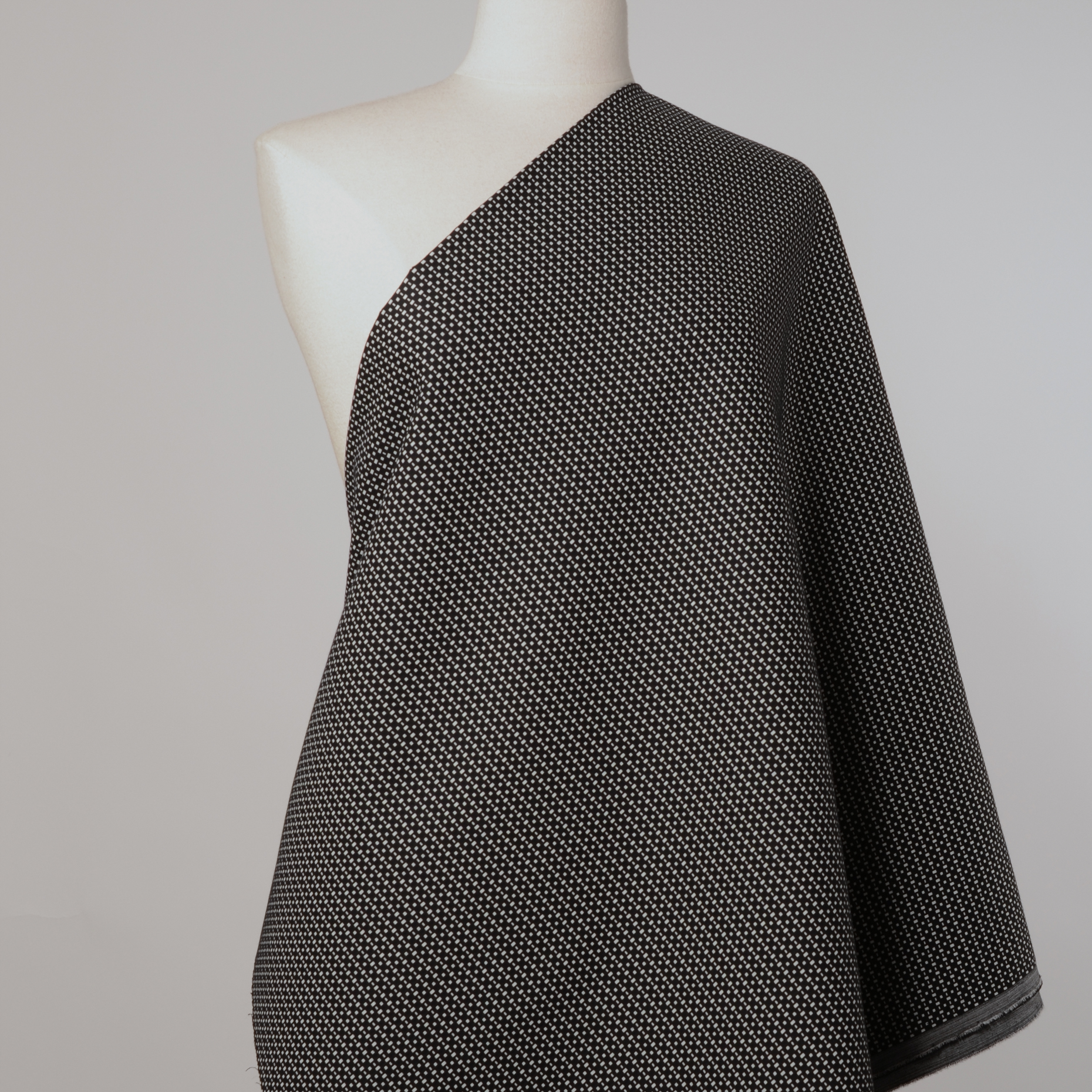 JACQUARD, DOUBLE, COTTON ELASTIC, KIT&RAVEN BLACK