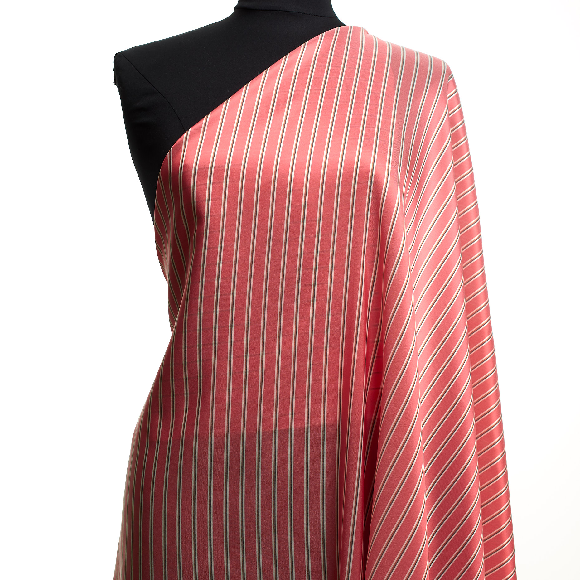 Lining, Cupro, Stripes, Shell Pink