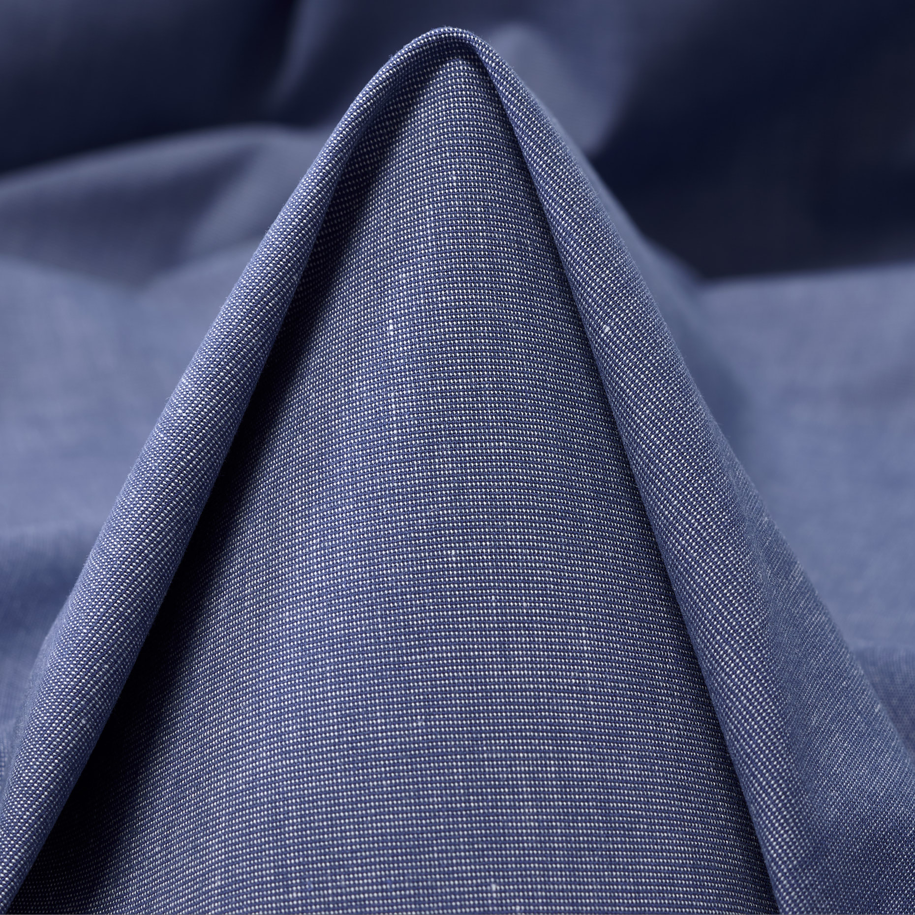 Chambray, Cotone, Brushed, Stonewash