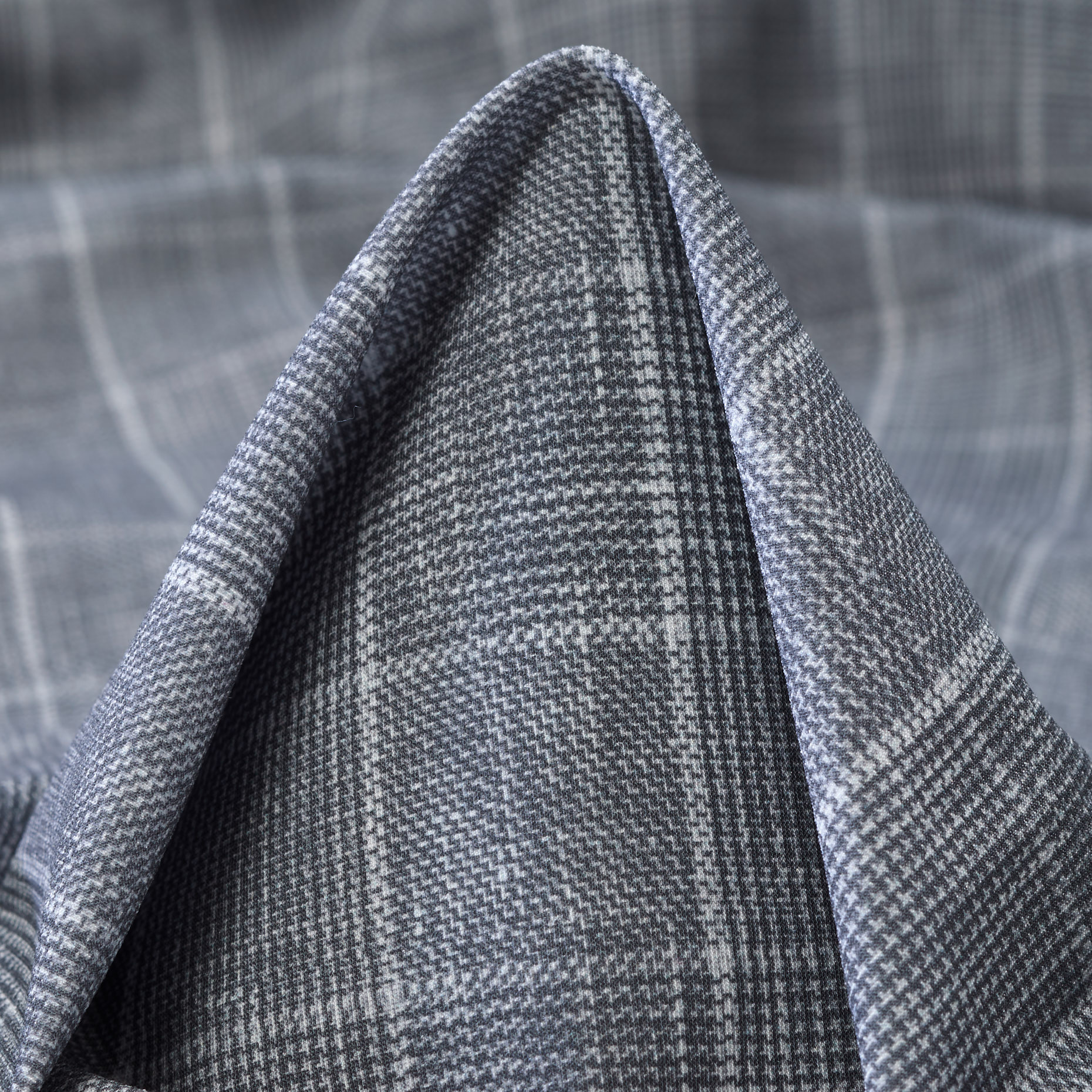 Techno Jersey, Quadro, Alta Elasticità, Ghost Gray (F000041410)