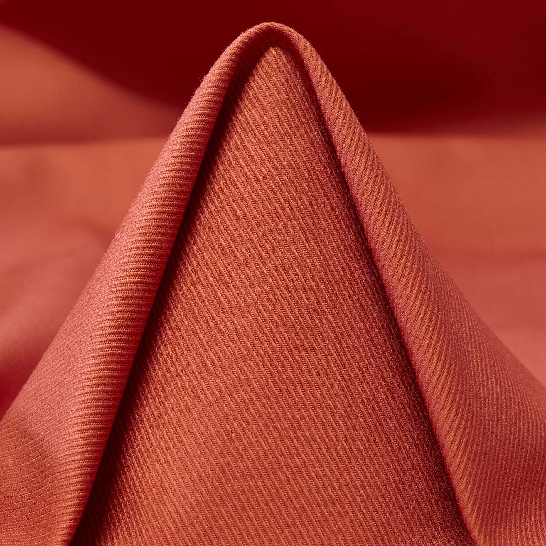 Twill, Baumwolle, Elastik, Burnt Sienna
