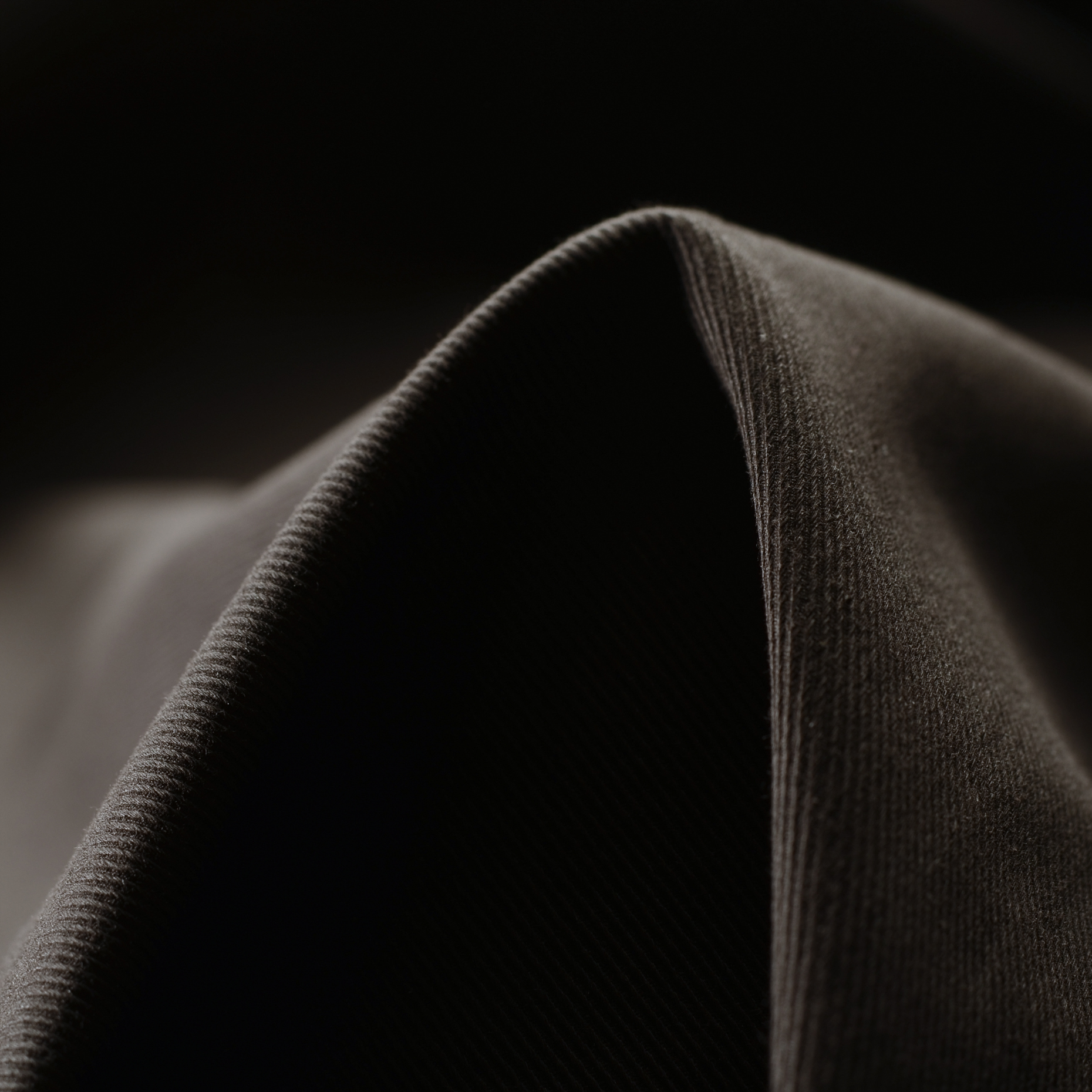 Twill, Cotone, Stretch, Chocolate Brown
