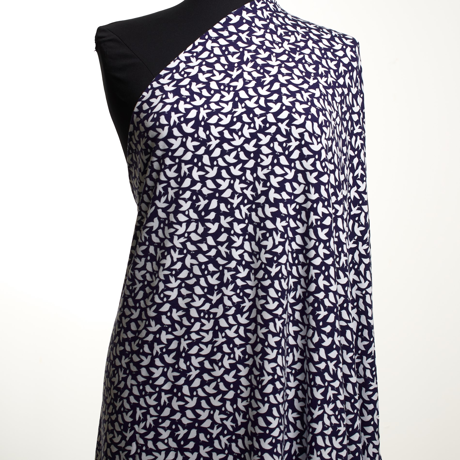 JERSEY, VISCOSE, PRINTED, BLUE DEPTHS