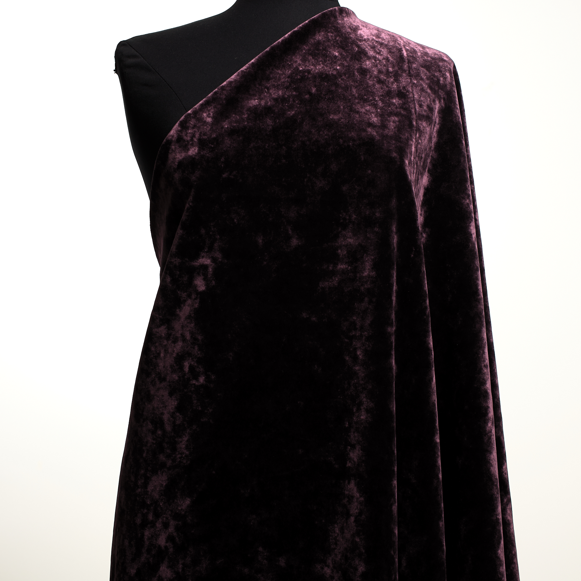 Velours, Viscose , Dark Plum