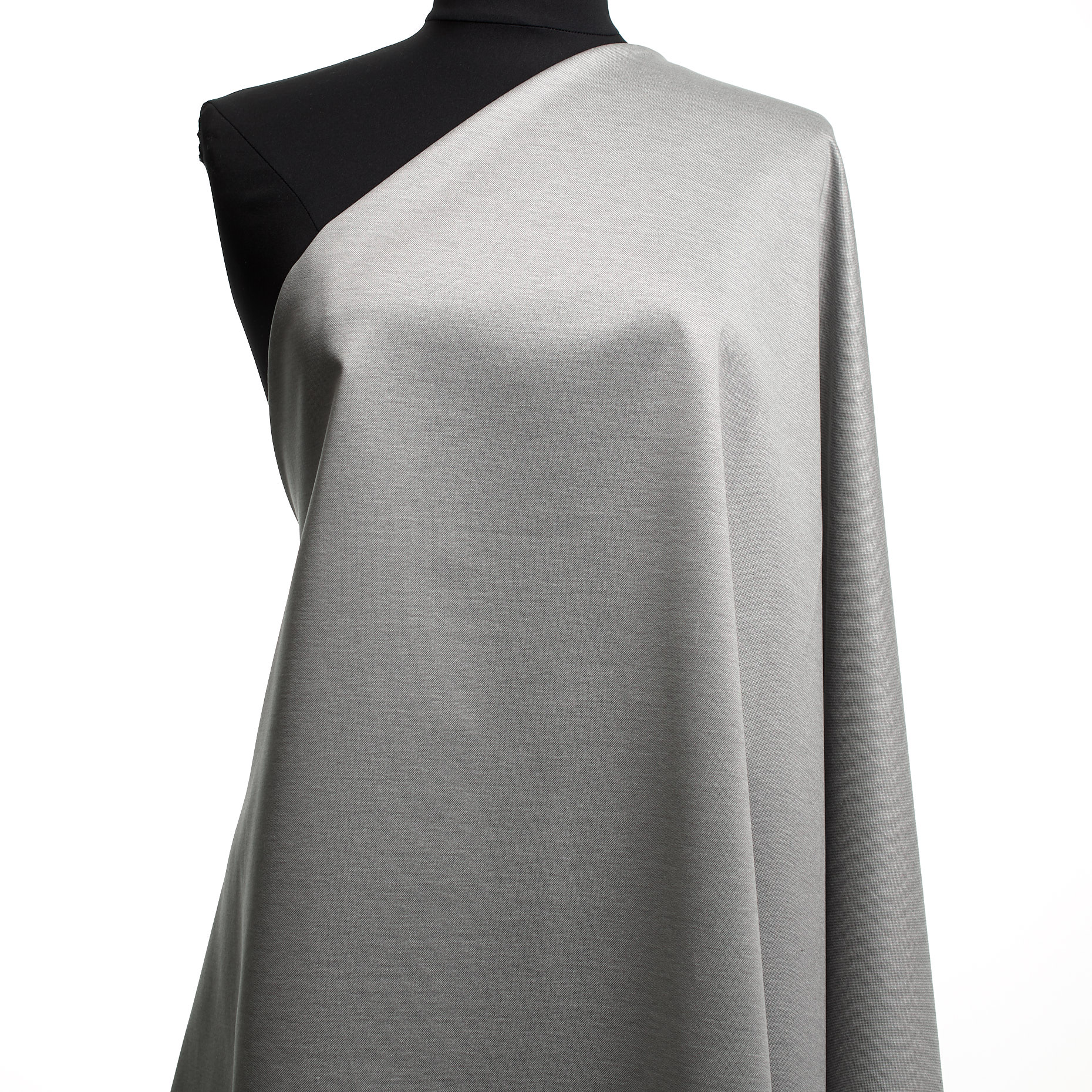 PIQUÉ, COTTON, MINERAL GRAY