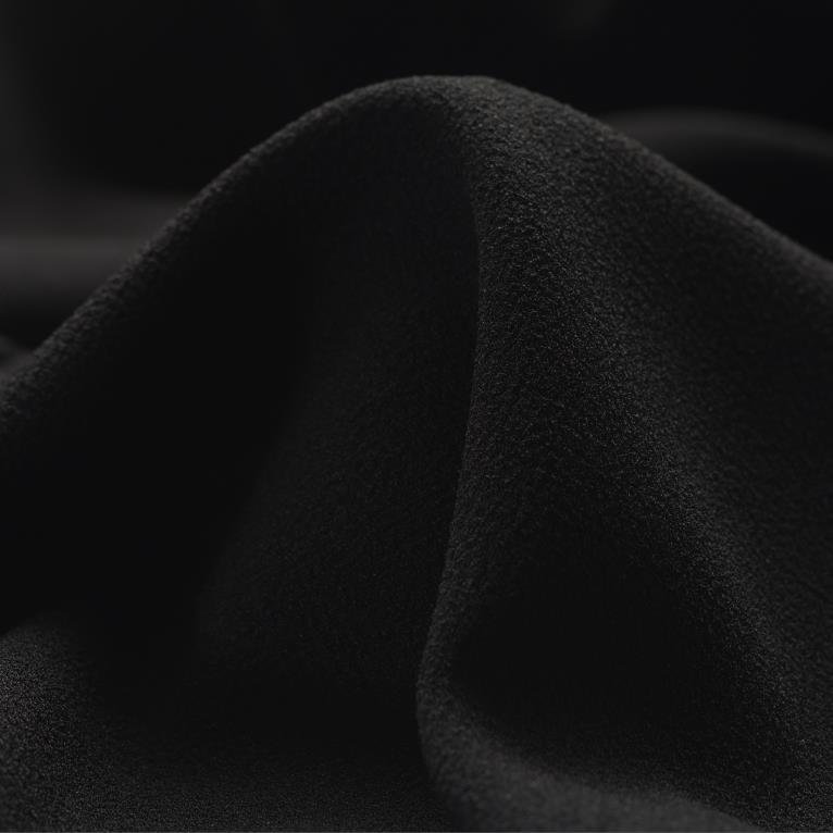 Crêpe, Triacetat, Raven Black