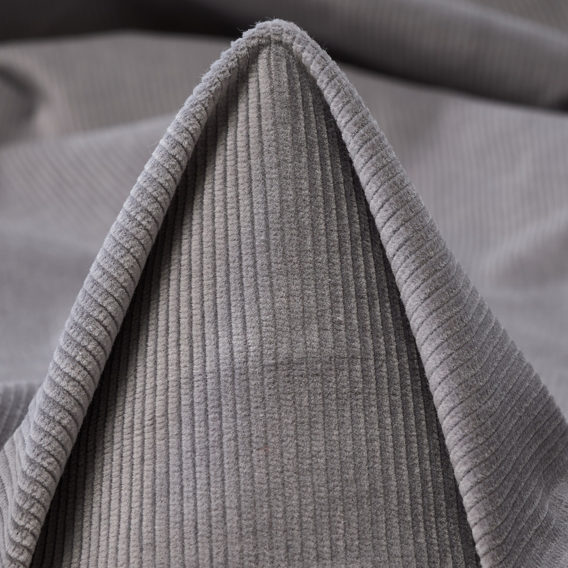 Velluto a Coste, Cotone, Stretch, Steeple Gray