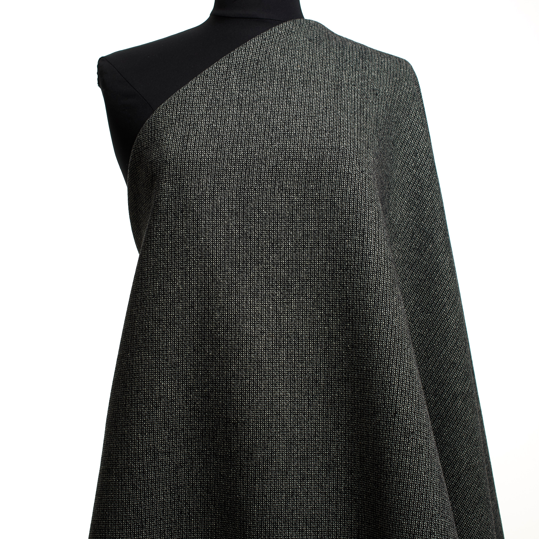 Tweed, Lana Vergine, Antique White&Jet Black