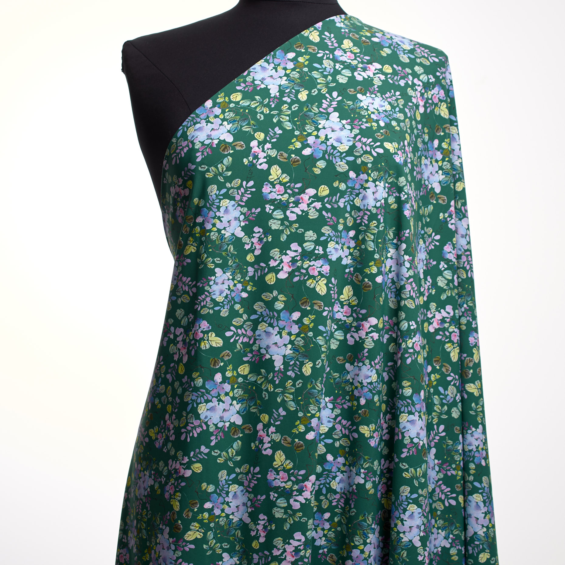 Techno Jersey, Printed, High Elasticity, Sporting Green