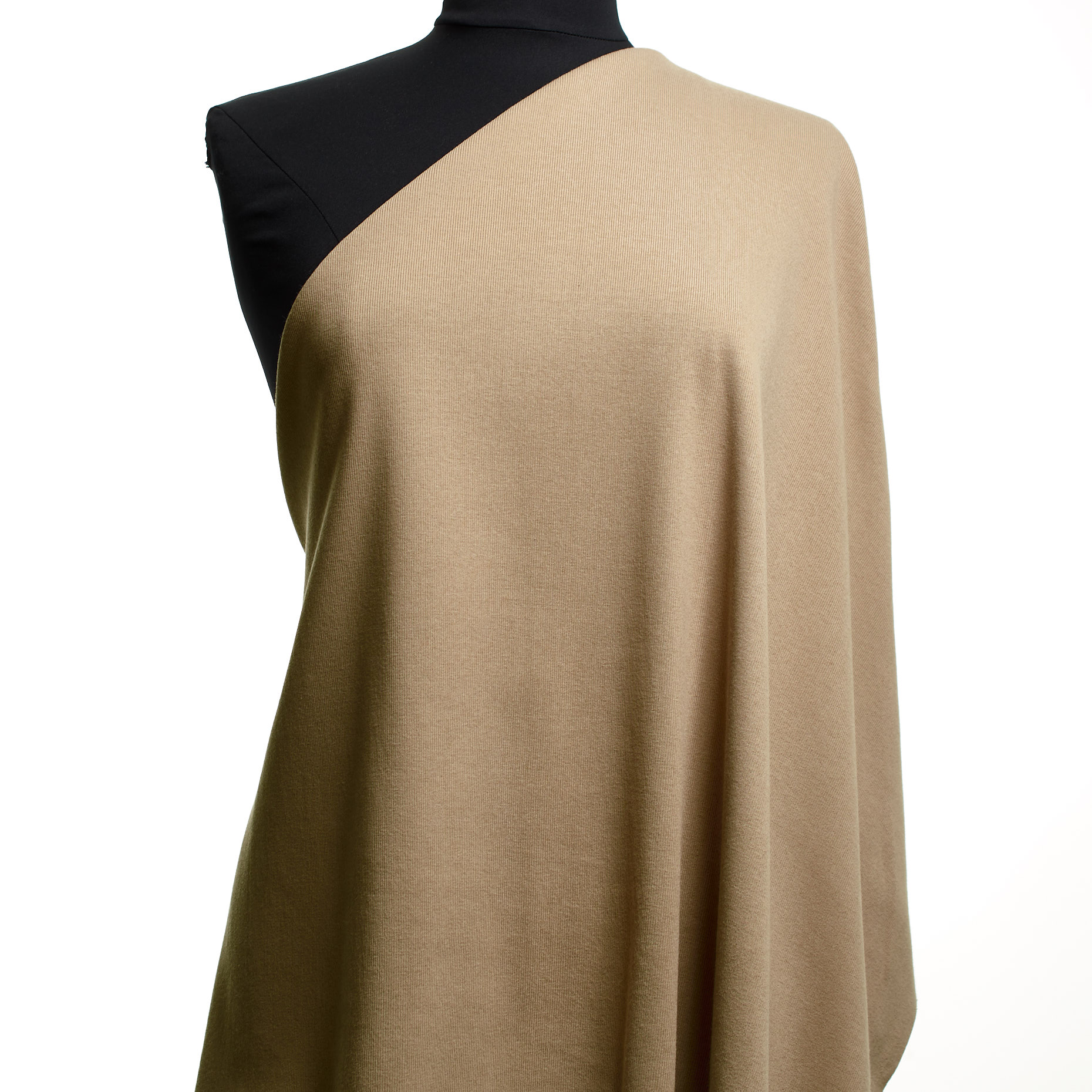 Rippjersey, Baumwolle, Light Taupe