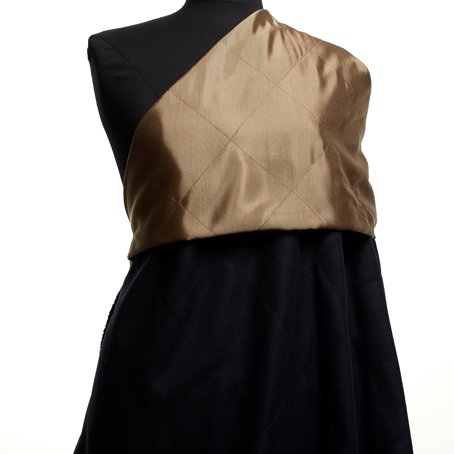 Double, Wolle, Gesteppt, Midnight Blue&Taupe