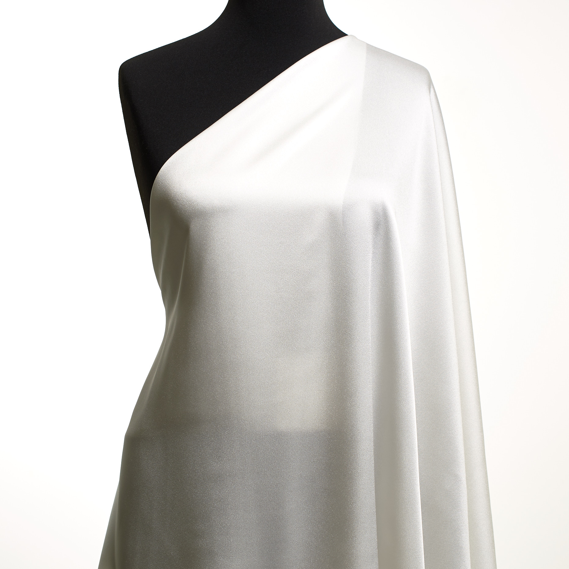 Sateen, Stretch, Brilliant White