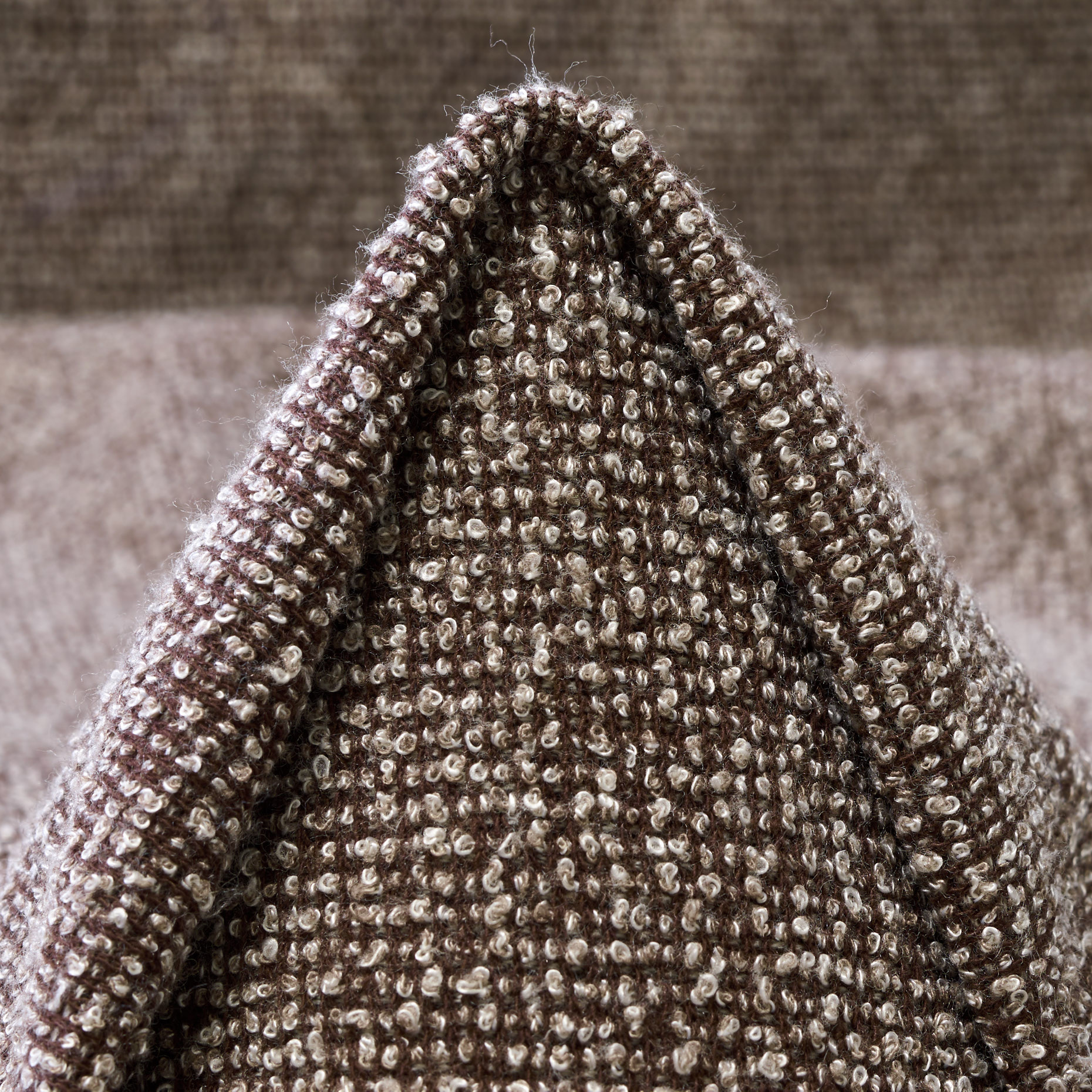 Jersey, Bouclé, Algodón, Seal Brown