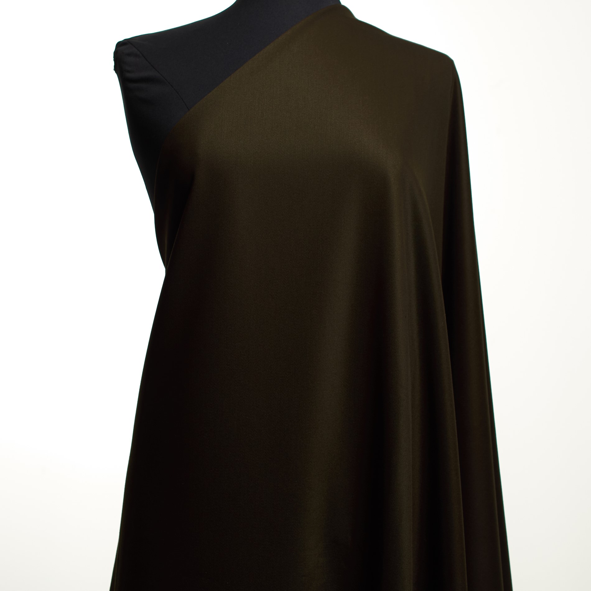 TWILL, VISCOSE BLEND, ELASTIC, HOT FUDGE