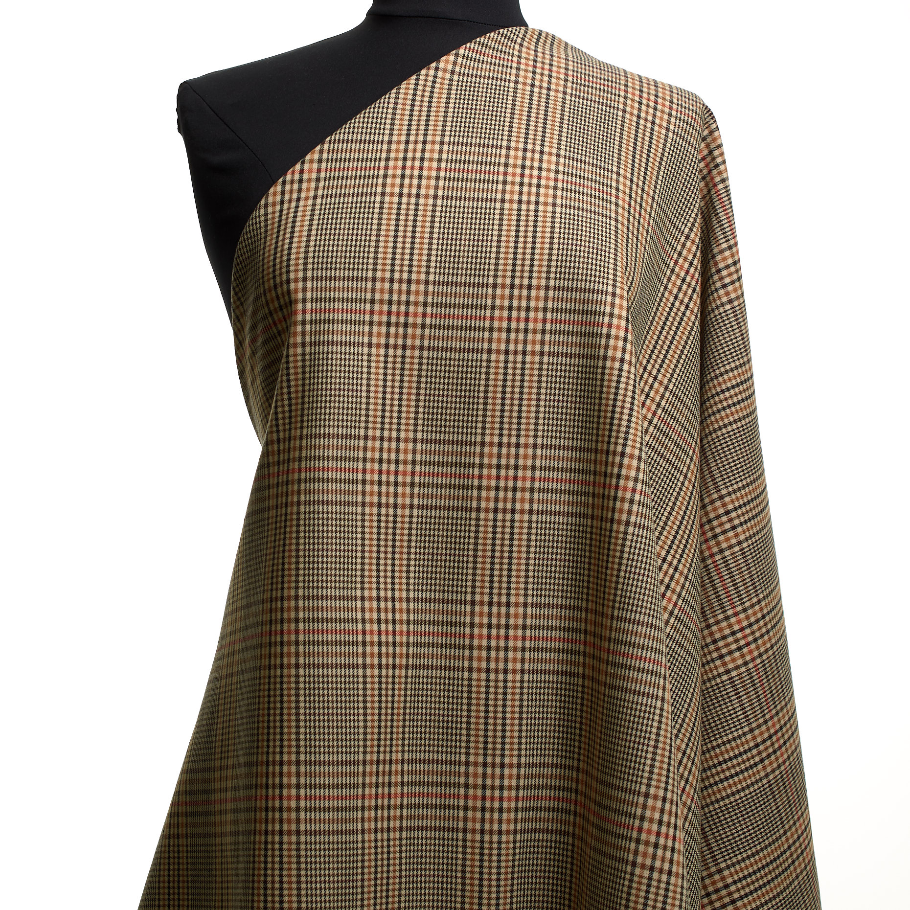 COTTON, CHECK, BROWN RICE&TOBACCO BROWN
