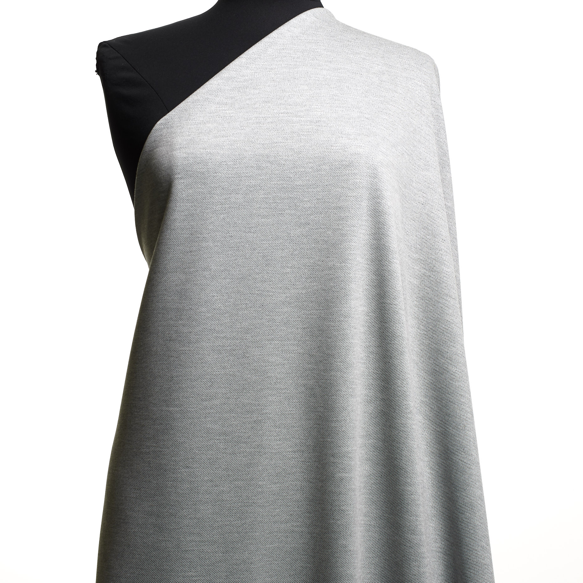Jersey, Viscose, Melange, Silver