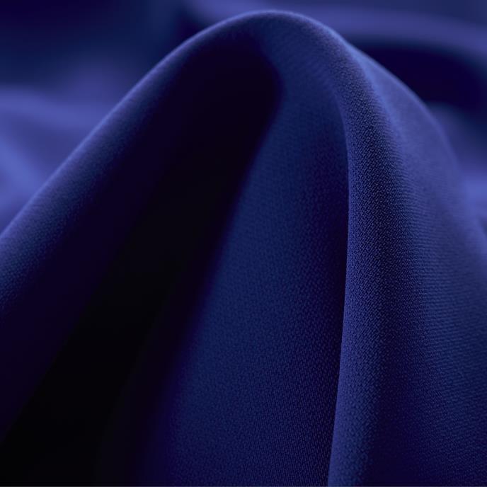 CRÊPE, DAZZLING BLUE