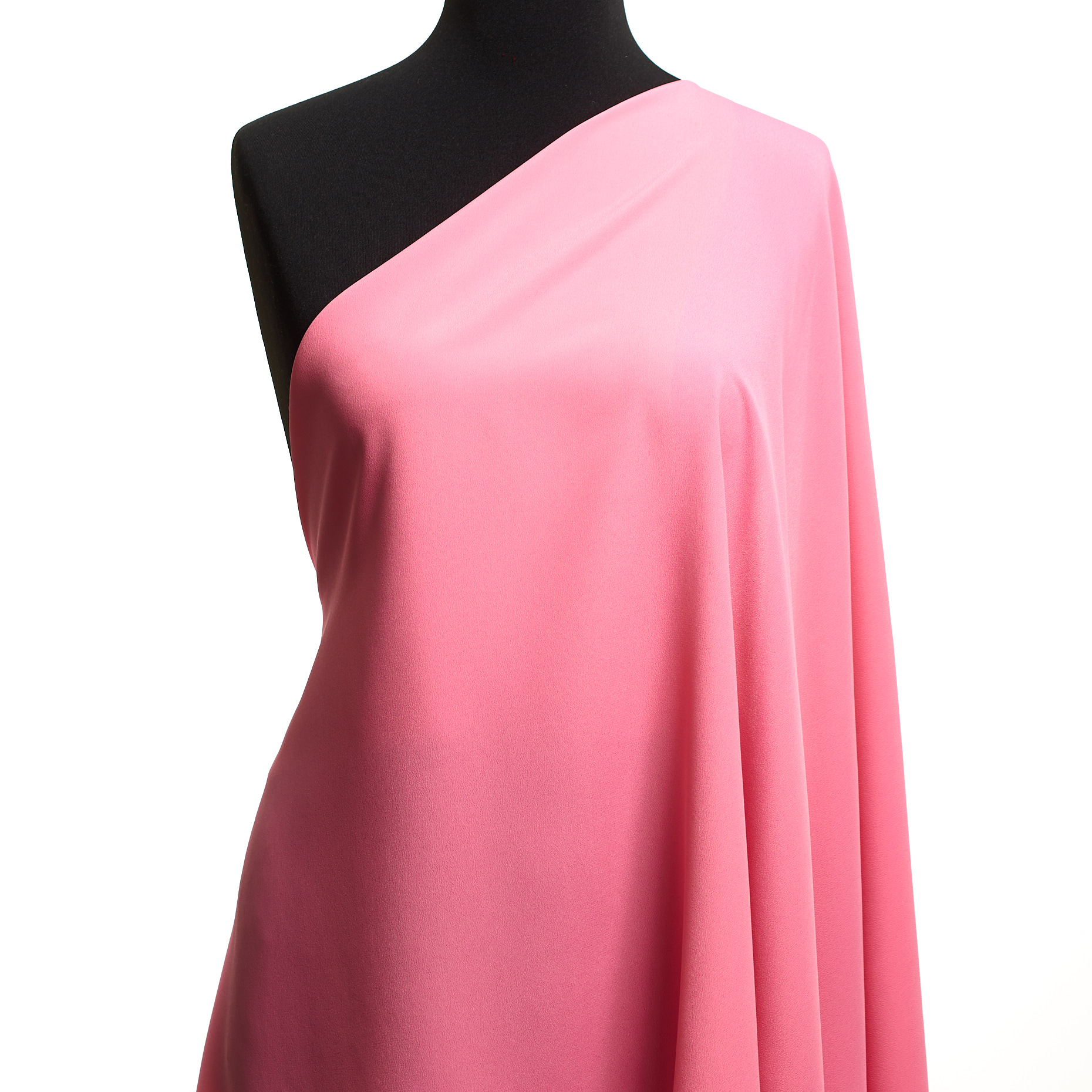CRÊPE, ACETATE, SILK, STRAWBERRY PINK