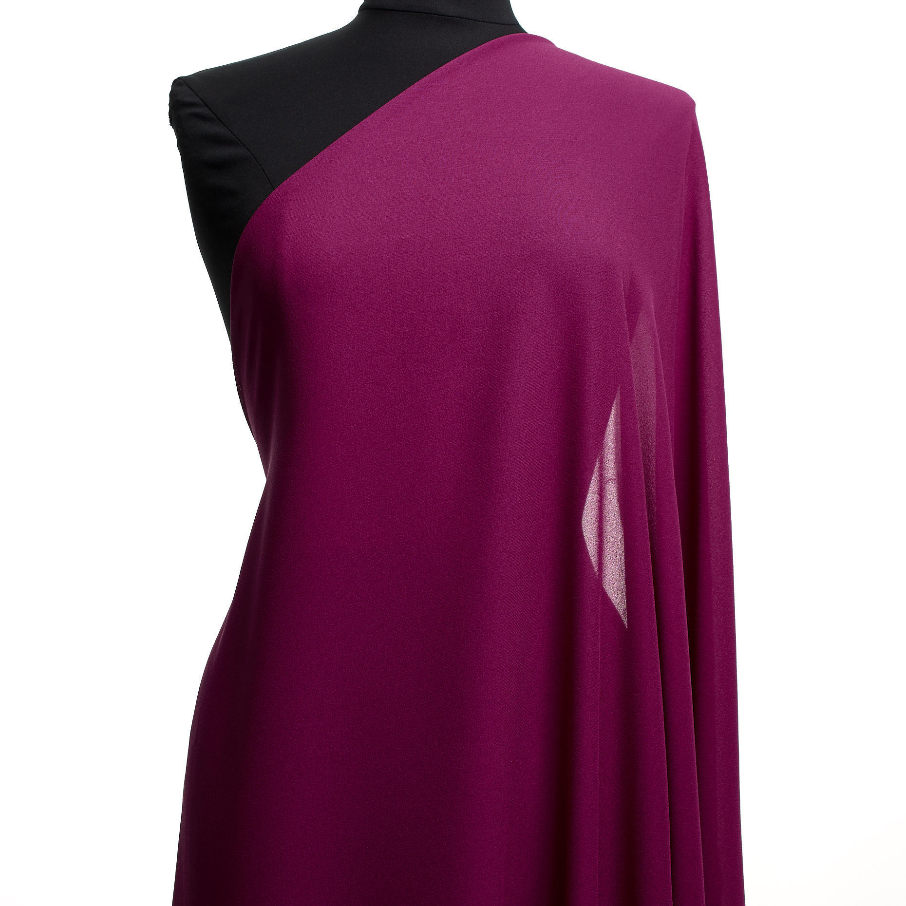 Seta, Crêpe De Chine, Magenta