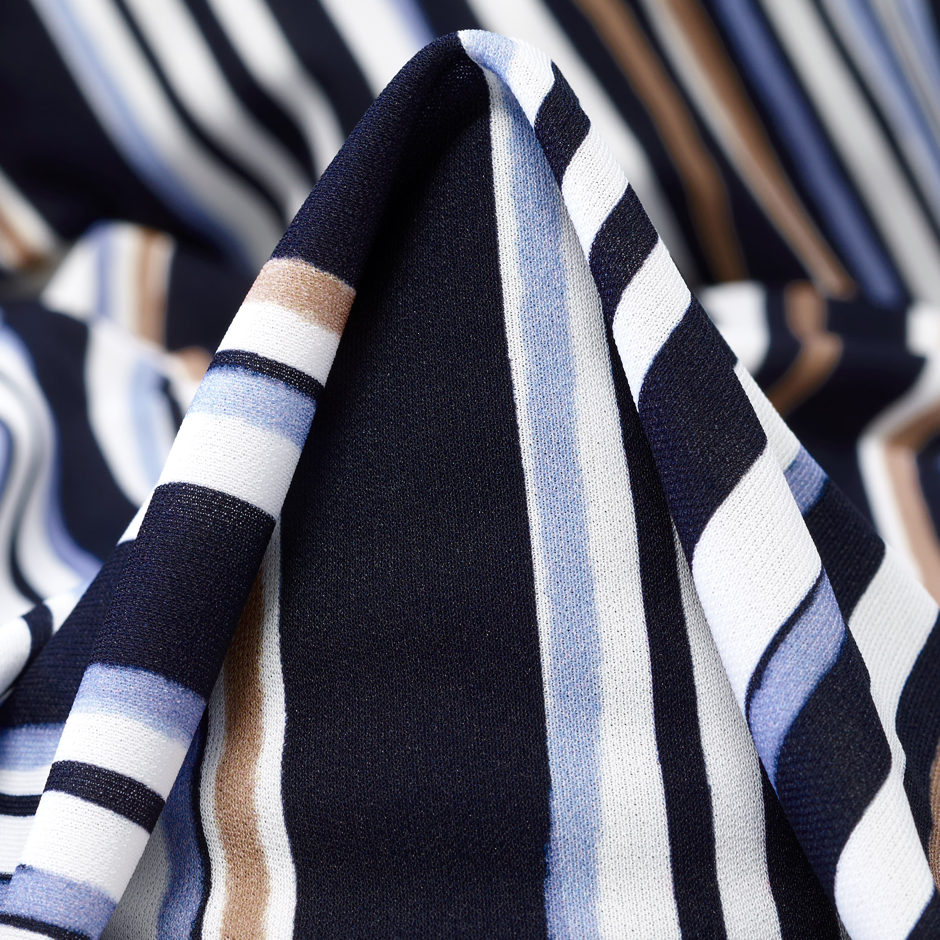 Crêpe, Jersey, Stampato, Midnight Blue&Snow White (F000042697)