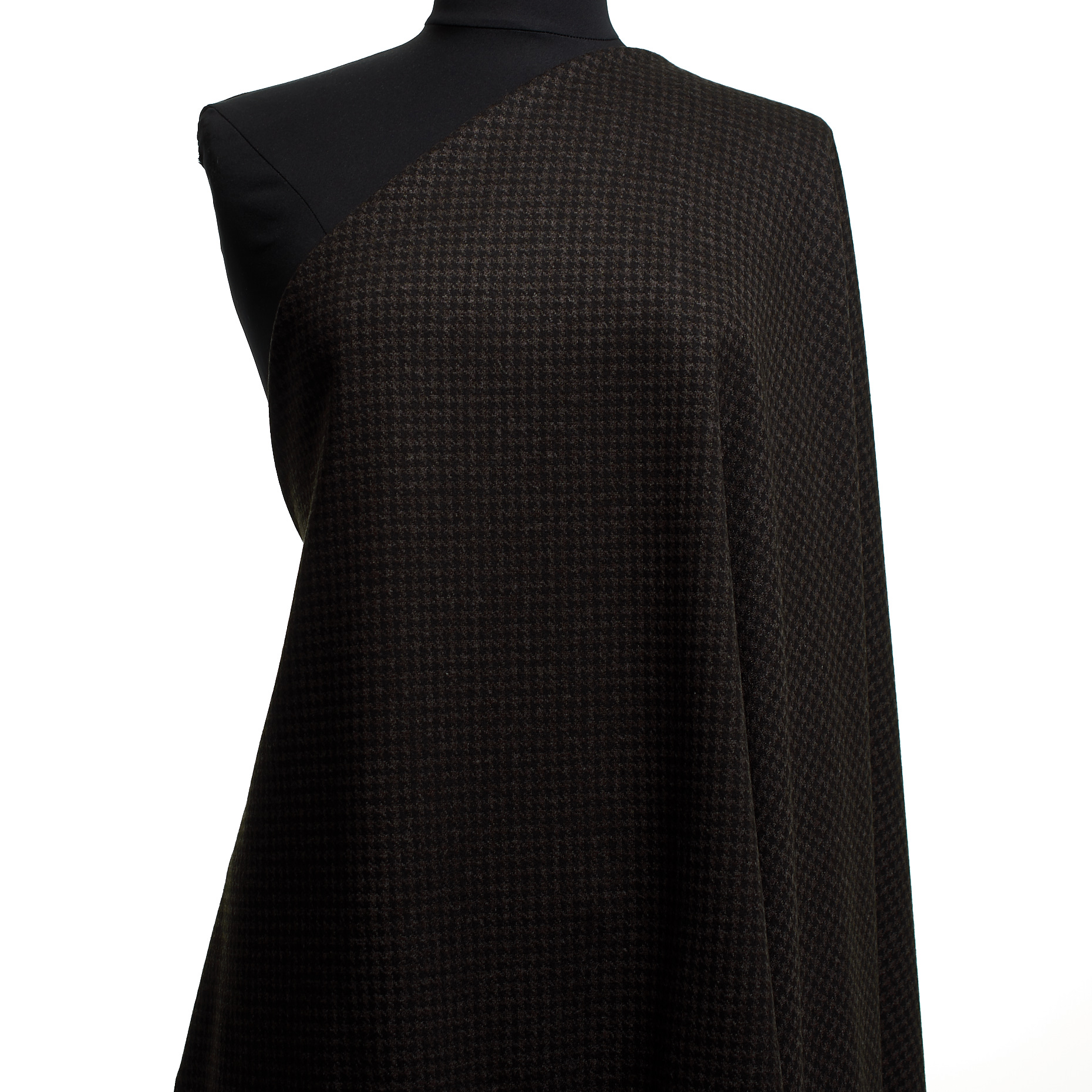 Jersey, Viscosa Mix, Pata de Gallo, Cocoa Brown&Jet Black