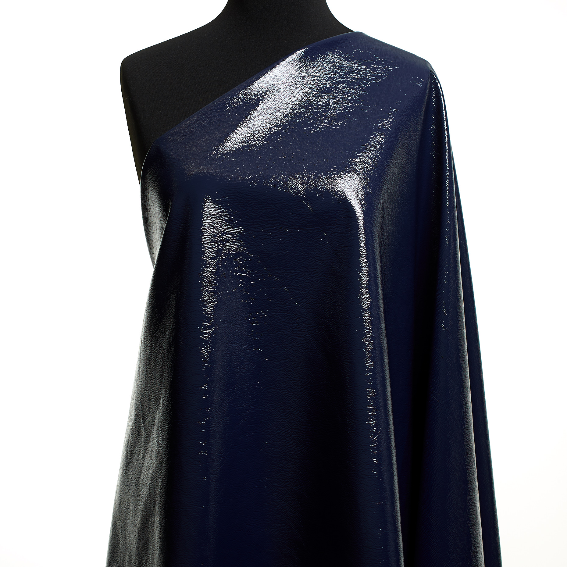 Vegan Leather, Shimmering, Medieval Blue