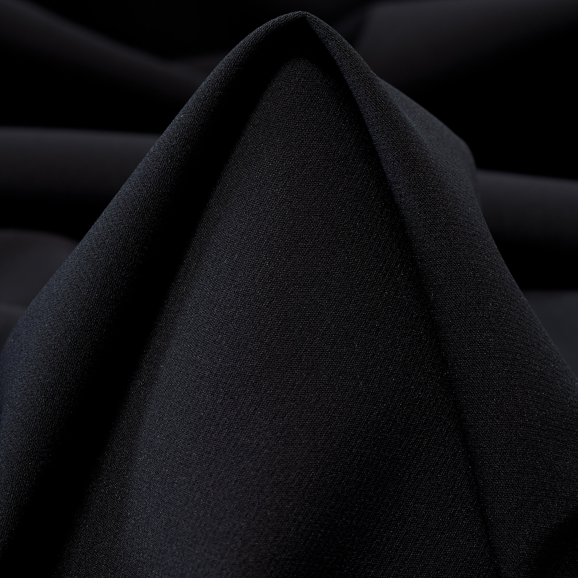 TECHNO STRETCH, POLYAMID, HIGH ELASTICITY, RAVEN BLACK