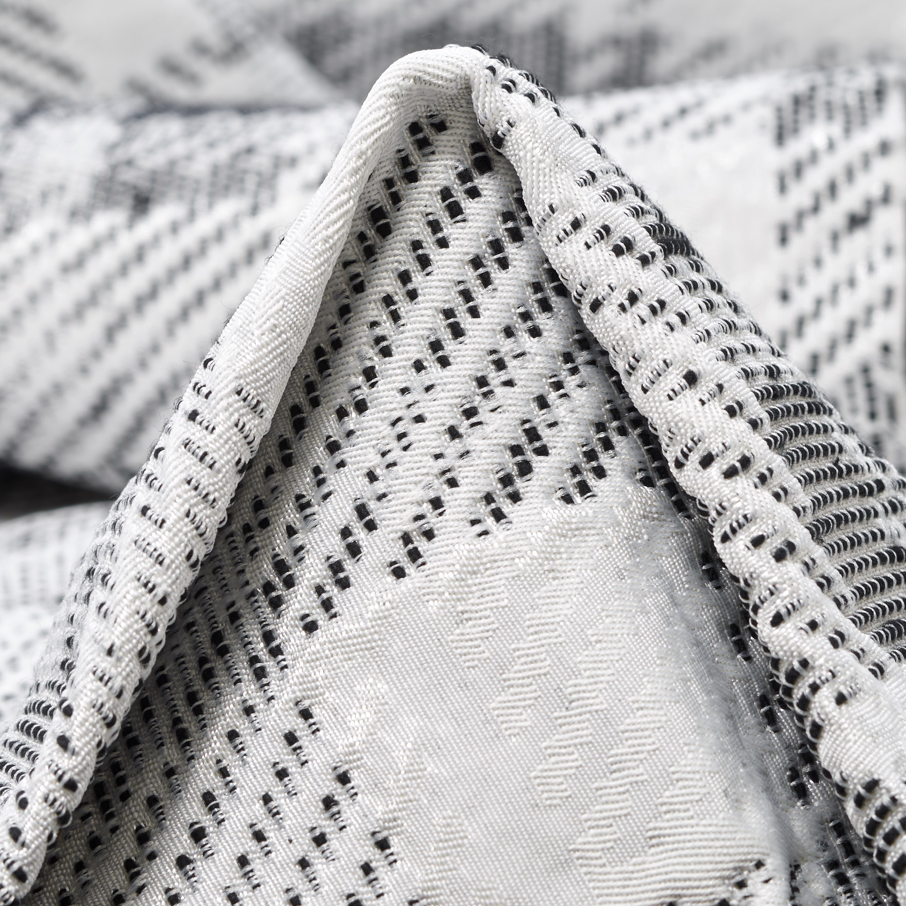 JACQUARD, LUREX, SHIMMERING, BONE WHITE&SILVER