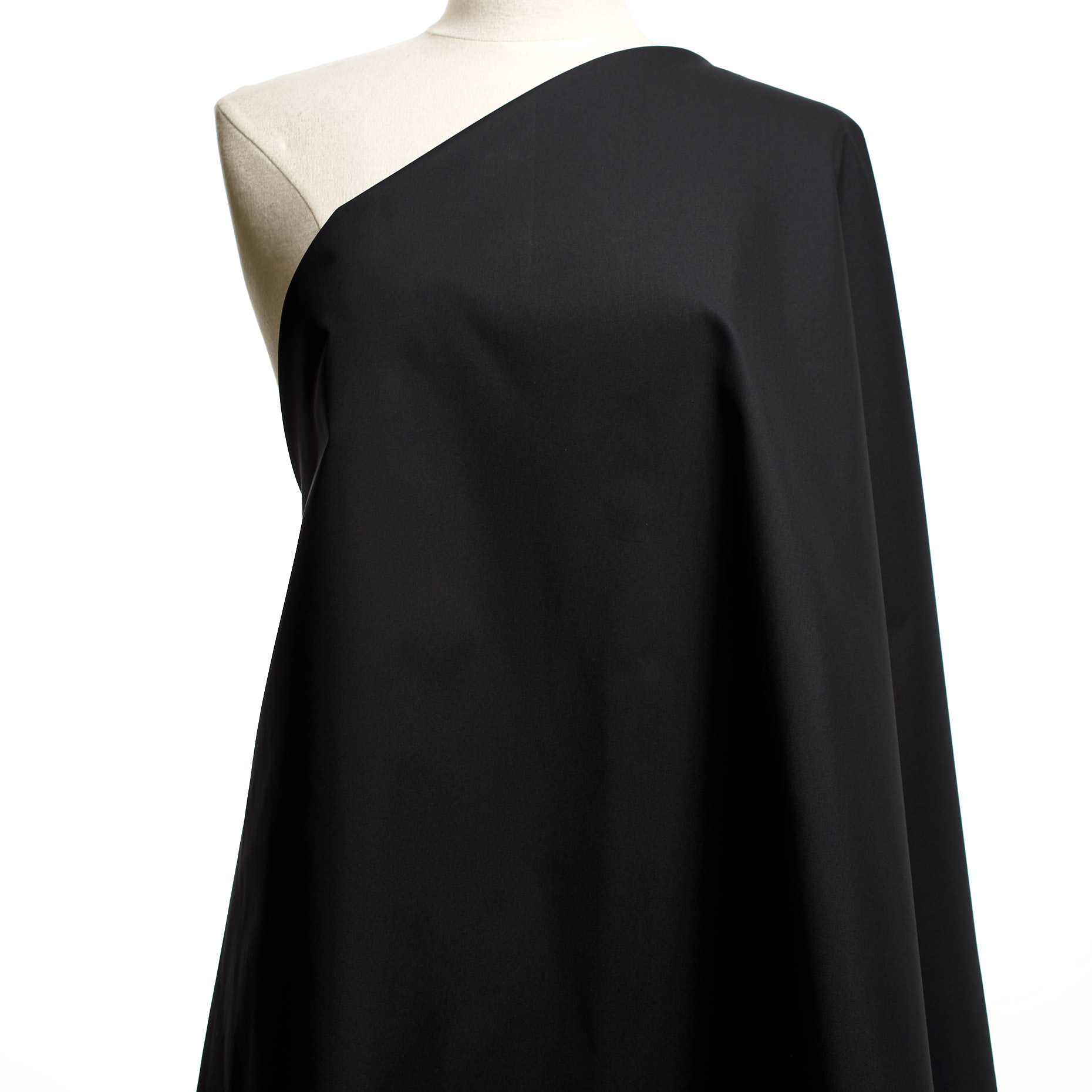 TWILL, COTTON, JET BLACK