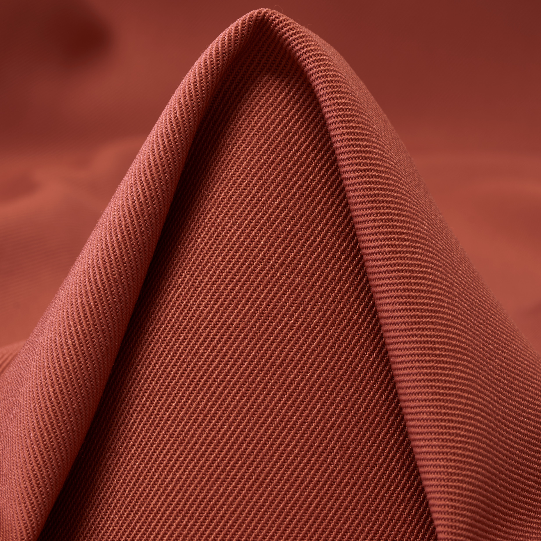 Twill, Wełna, Stretch, Burnt Brick