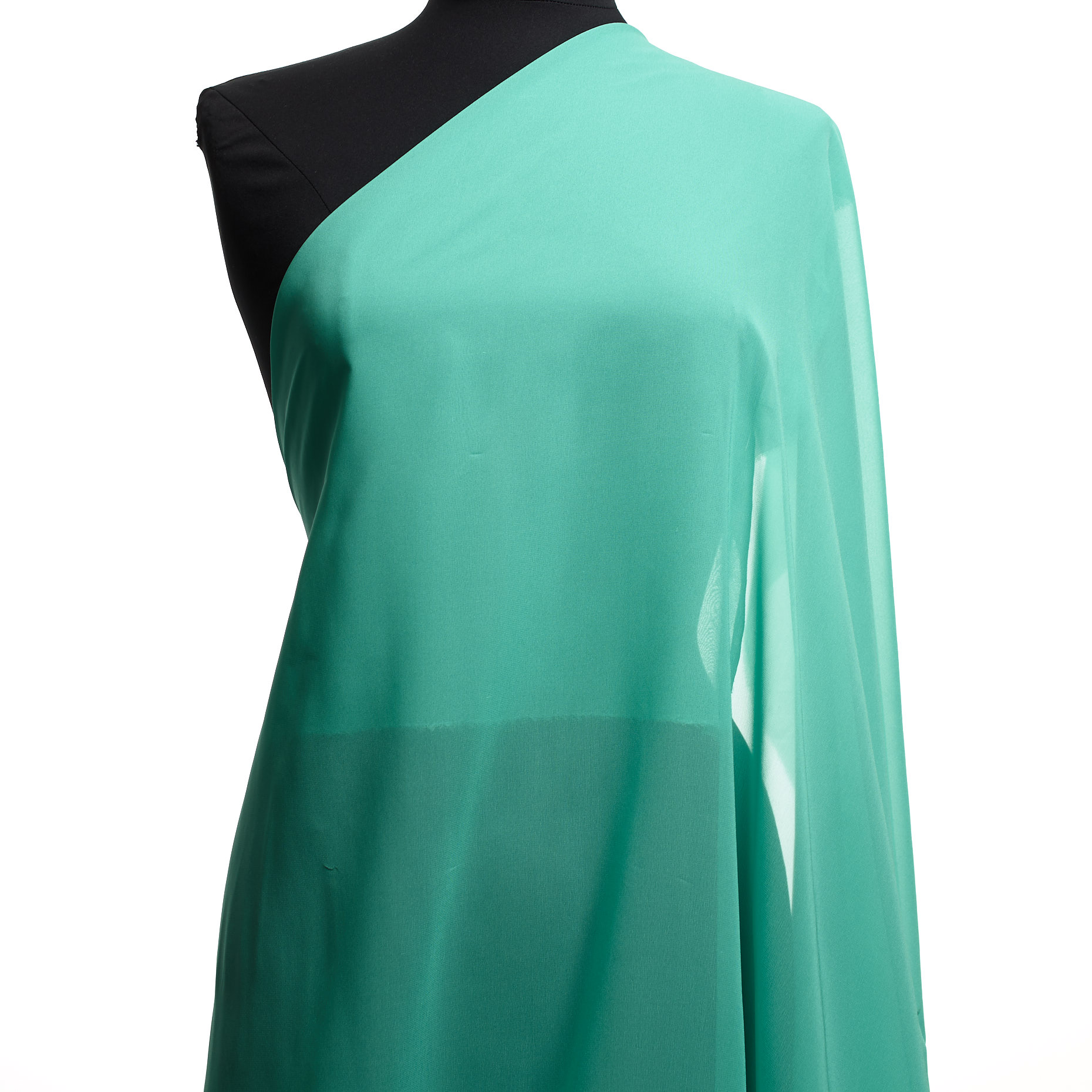SILK, CHIFFON, TURQUOISE
