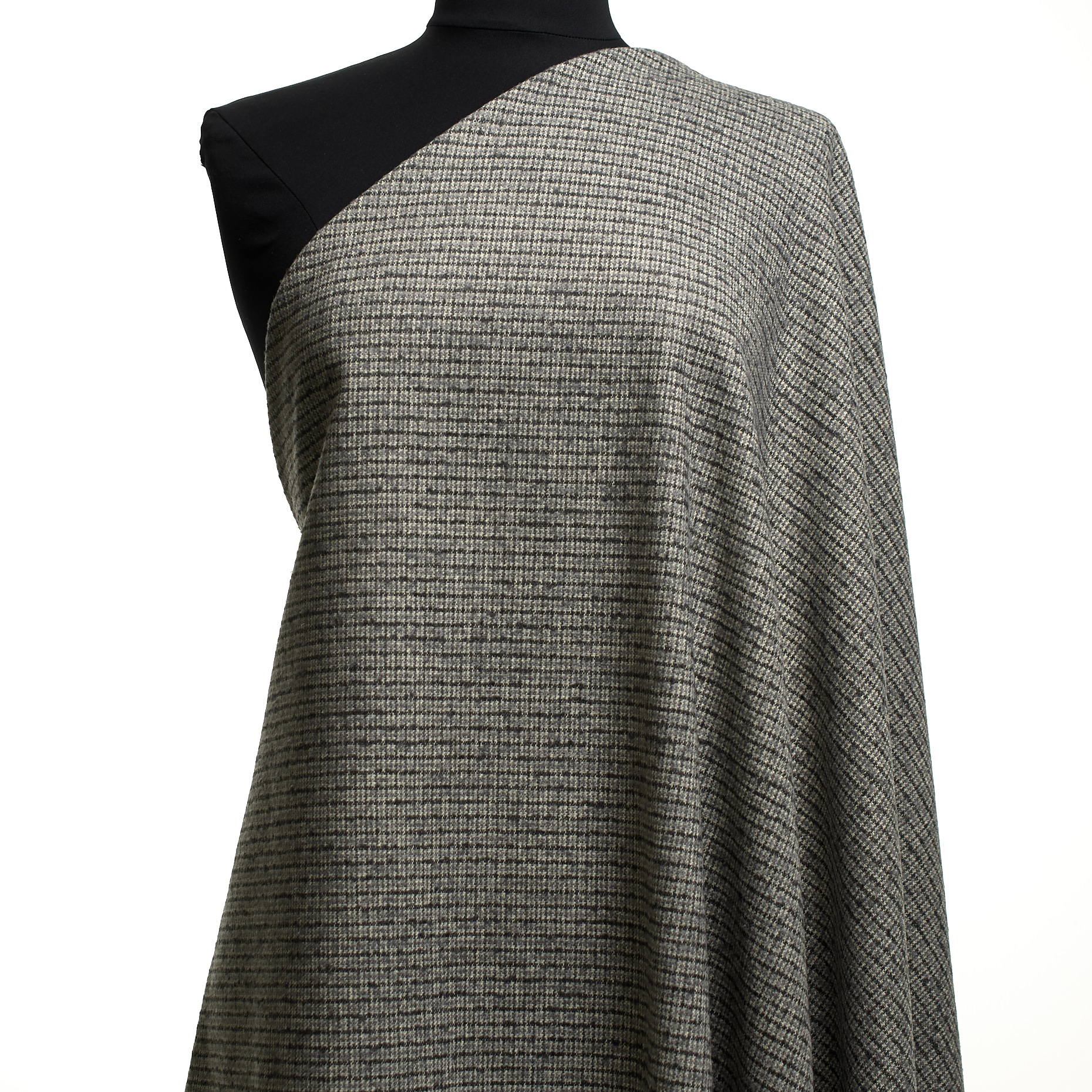 Wolle, Viskose Mix, Micro Design, Brushed Nickel&Volcanic Ash