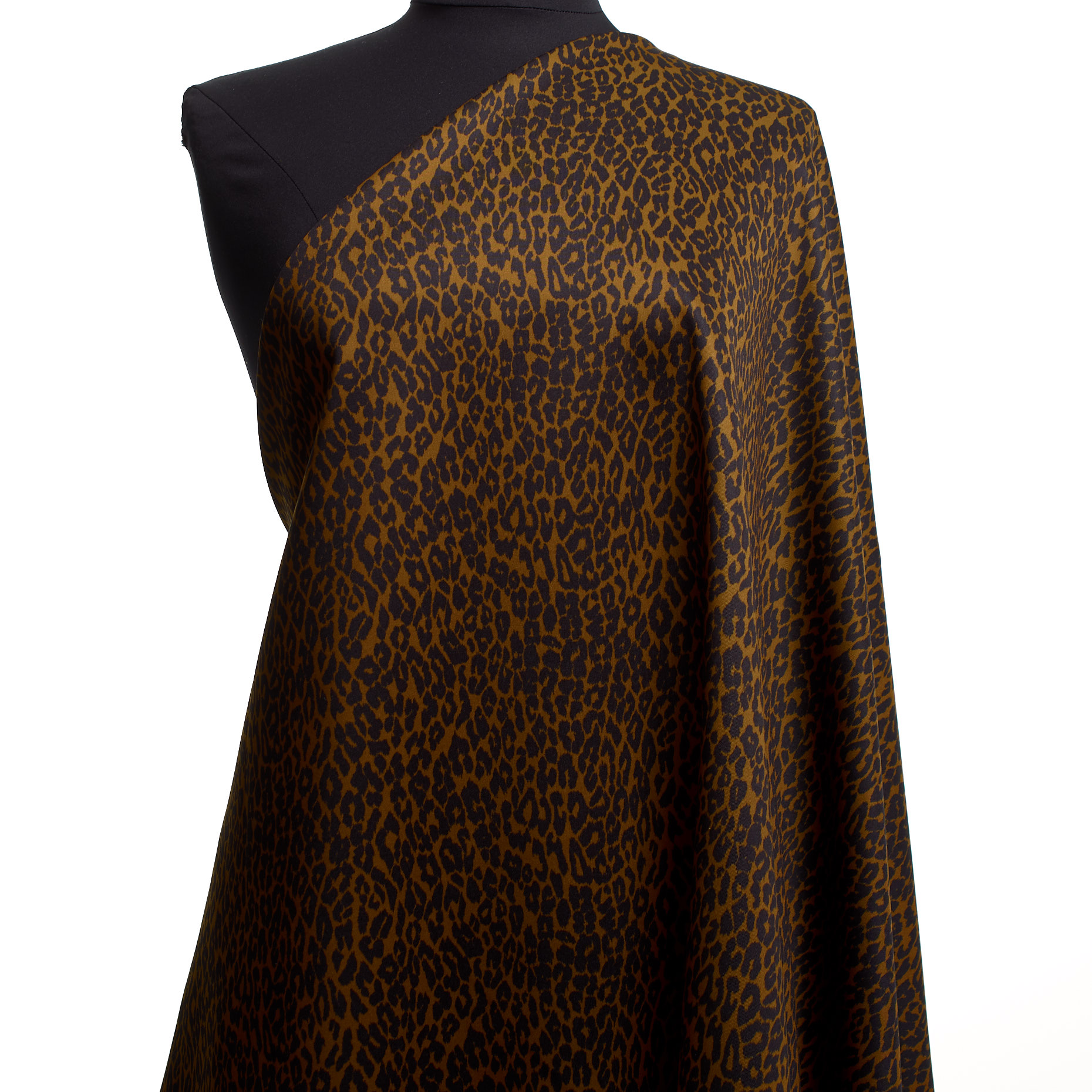 TECHNO JERSEY, ANIMAL, HIGH ELASTICITY, GOLDEN BROWN&JET BLACK