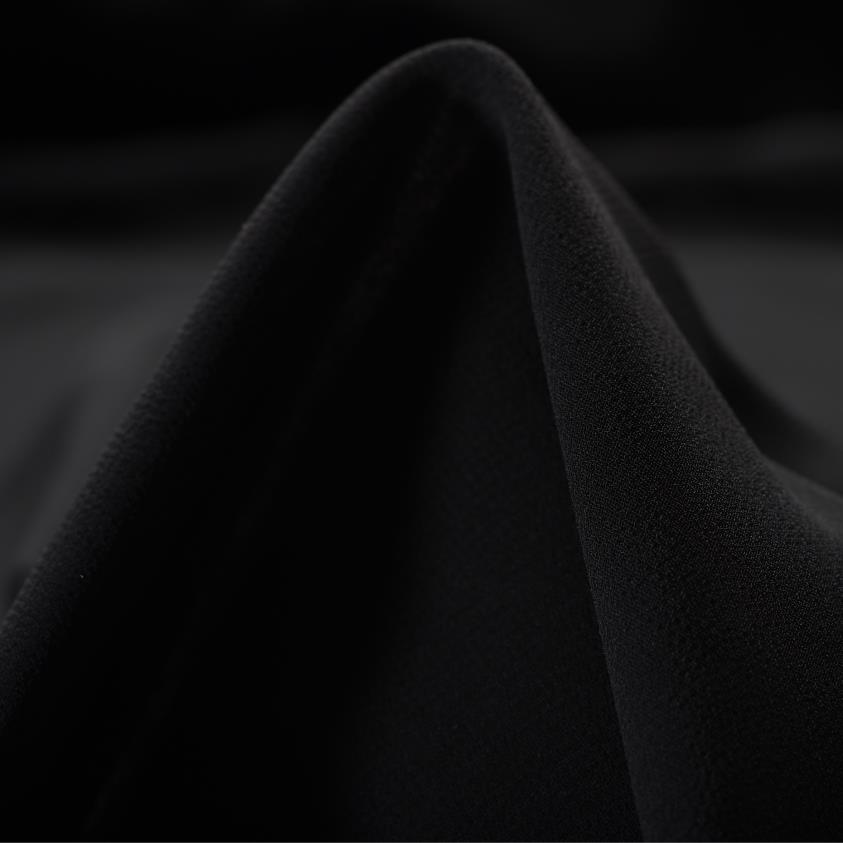 CHIFFON, JET BLACK