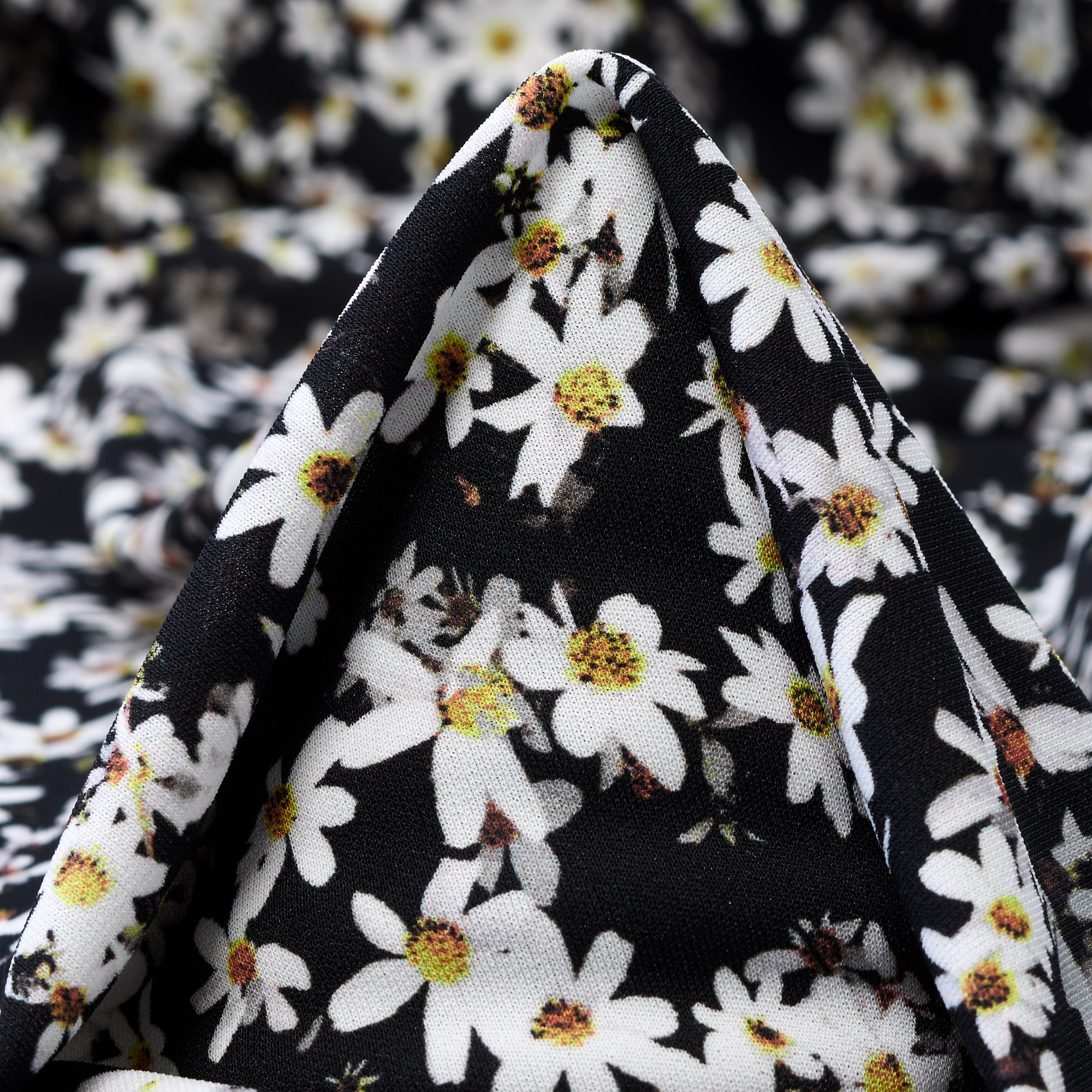Jersey, Stampato, Ivory&Raven Black (F000043101)